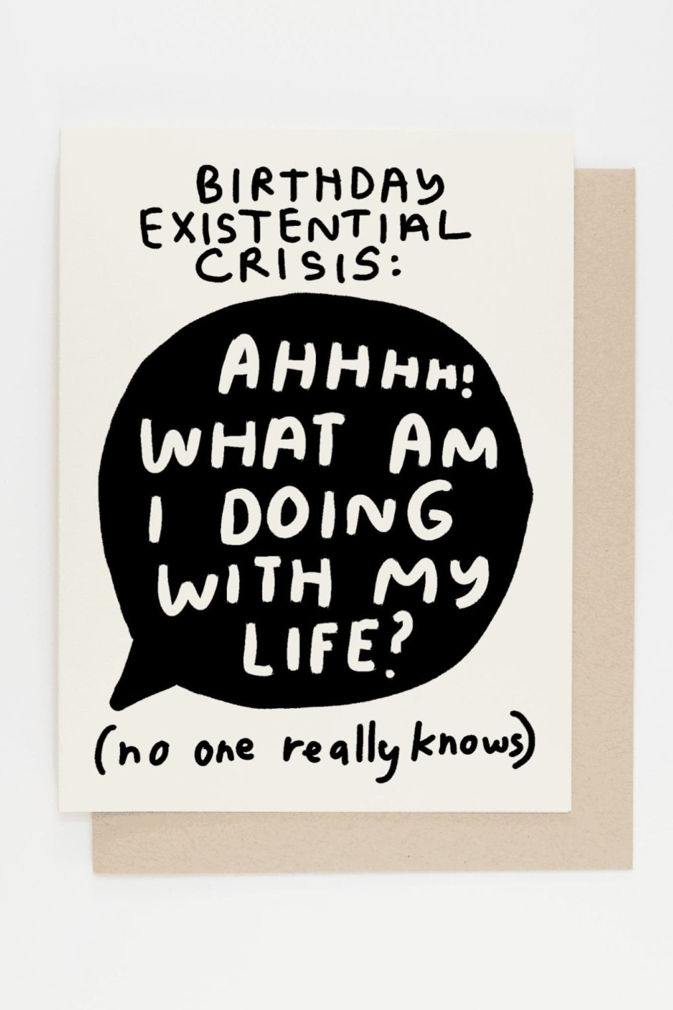 Birthday Existential Crisis Birthday Card - Greeting & Note Cards