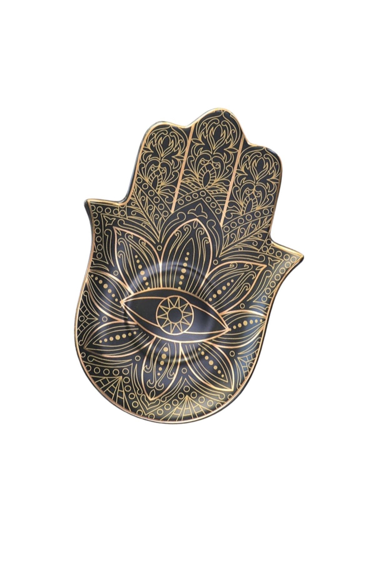 Black Hamsa Trinket Dish - Jewelry Holder