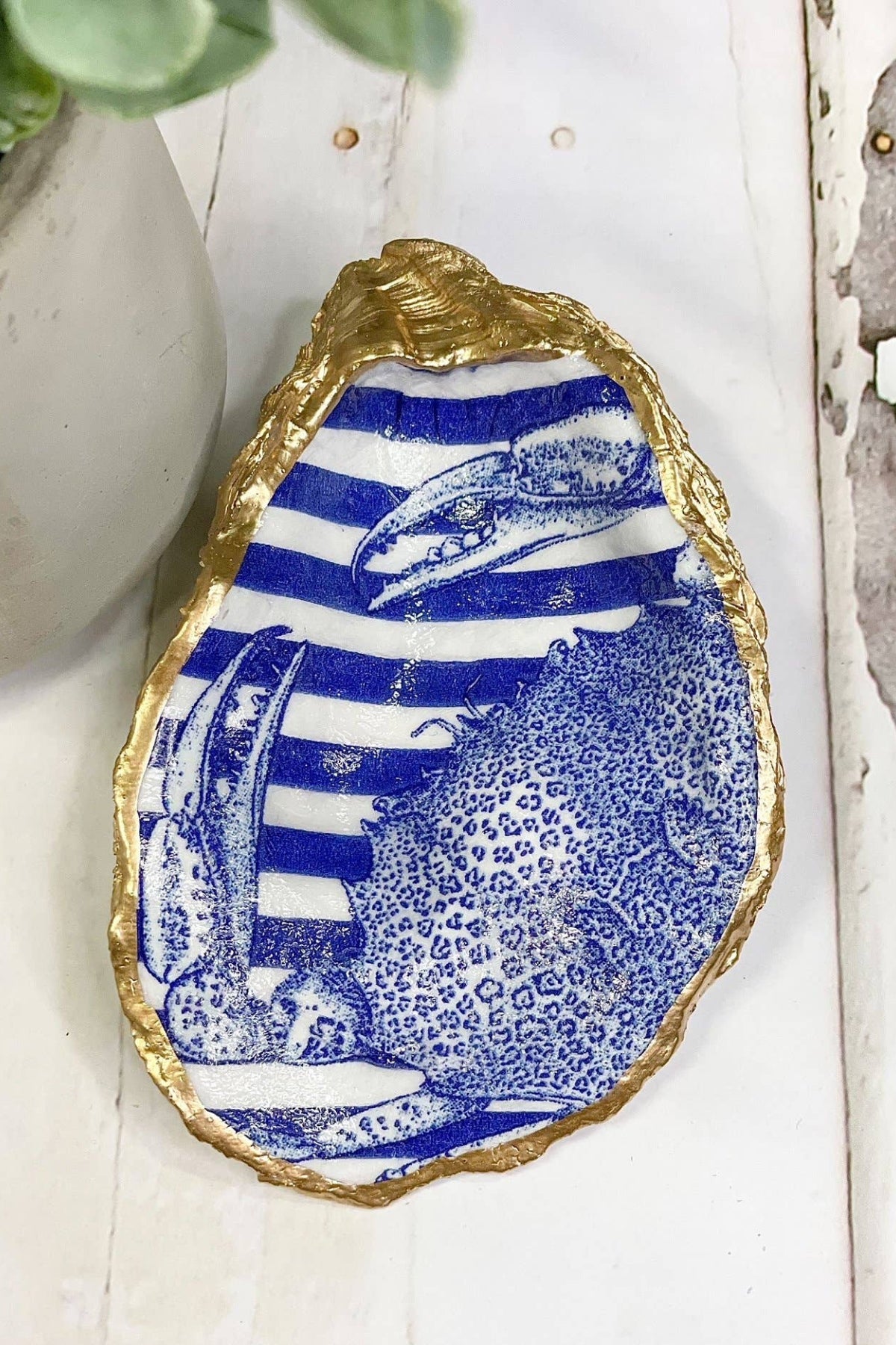 Blue Crab Oyster Trinket Dish - Trinket Dish