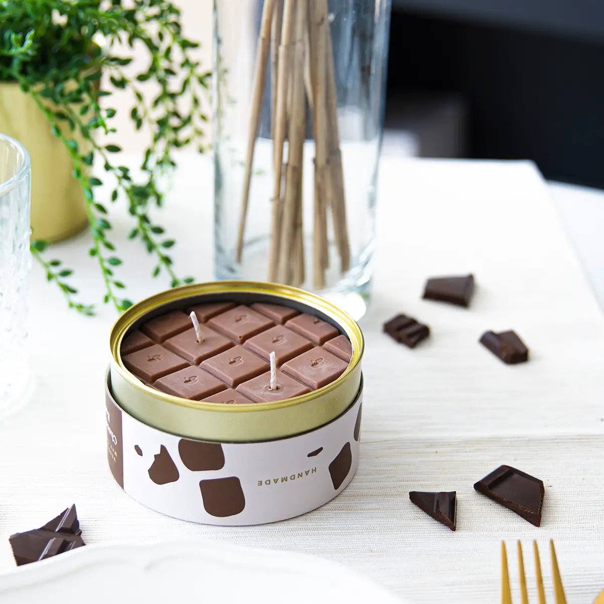 Chocolate Bar Tin Candle - Candle