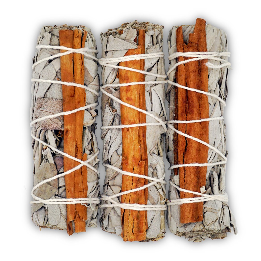 Cinnamon with White Sage Bundle - Smudge