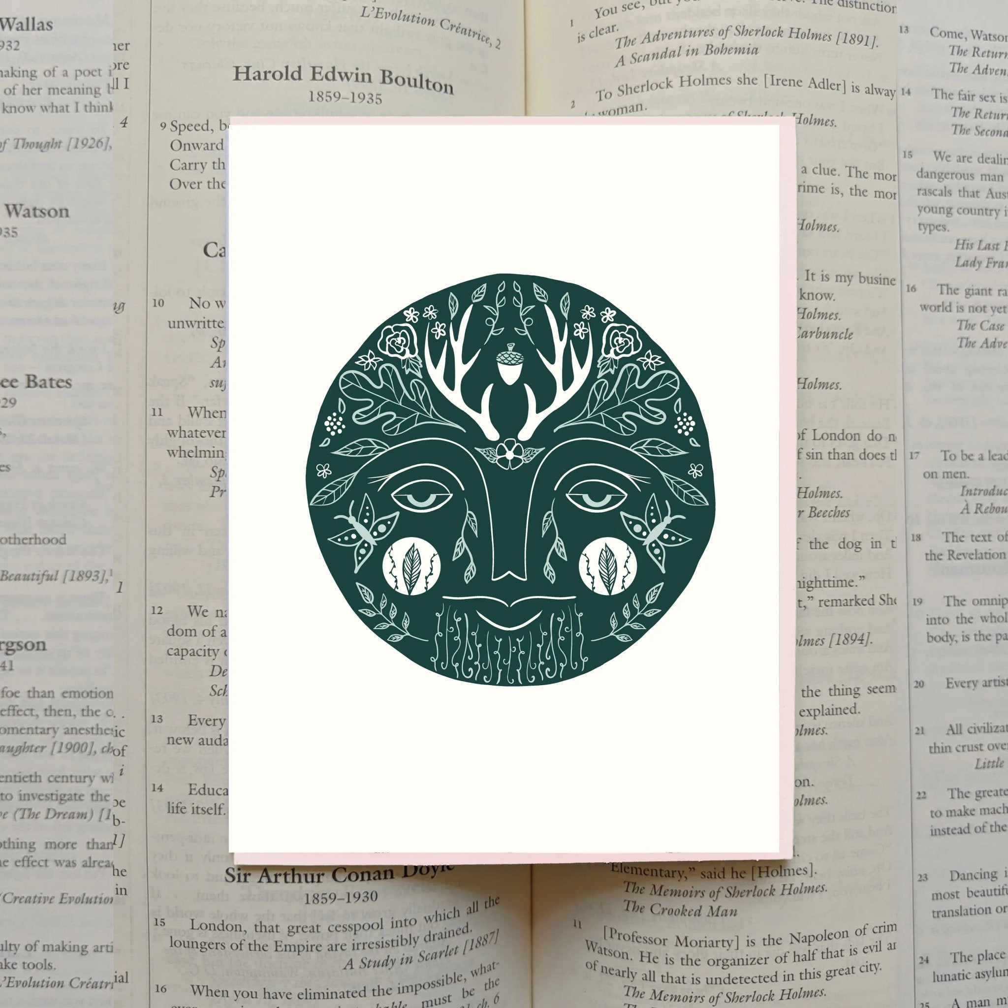 Green Man Greeting Card - Greeting & Note Cards