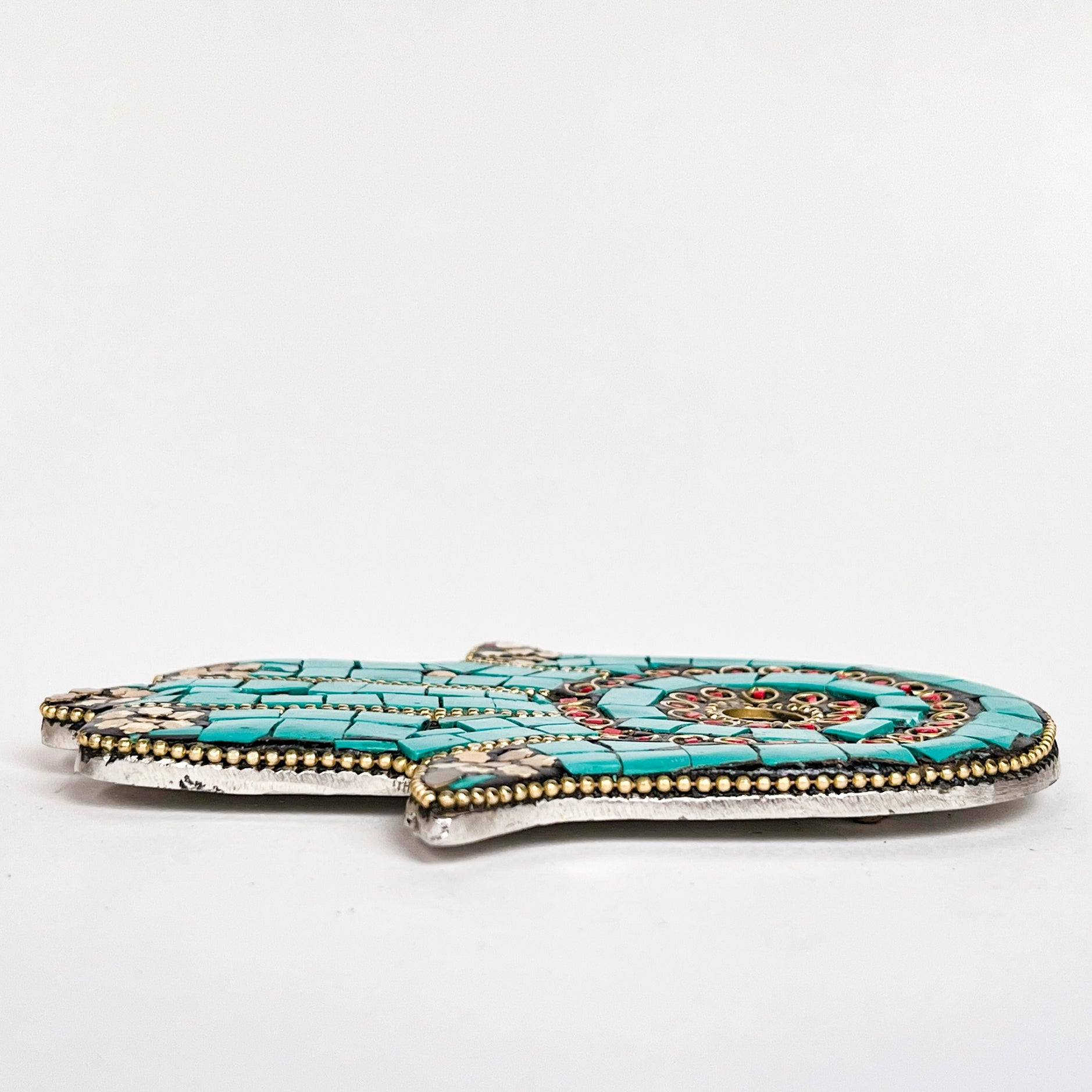 Hamsa Hand Incense Holder (Turquoise) - Incense Holders