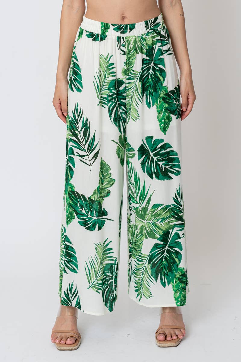 High Waisted Flowy Pants - Small - Pants