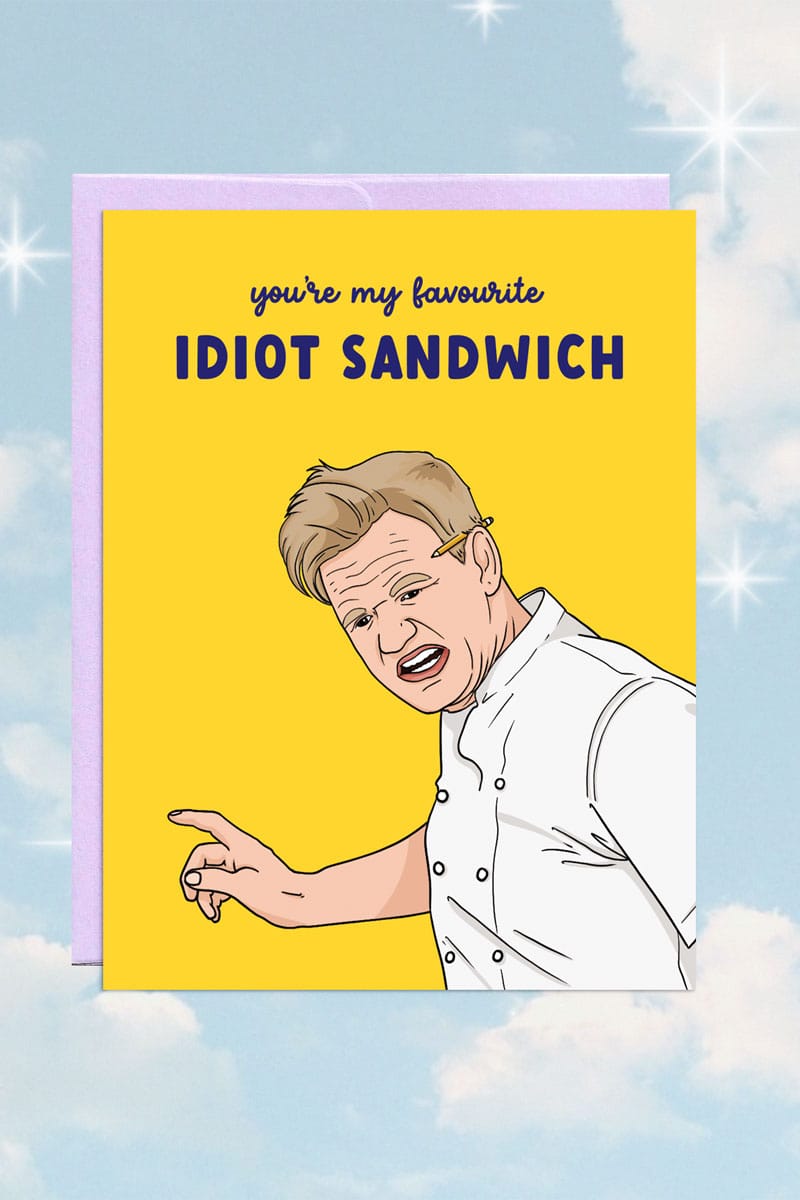 "Idiot Sandwich" Encouragement Card - Greeting & Note Cards