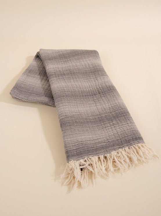 Kanyon Turkish Towel - Anthracite - Turkish Towel