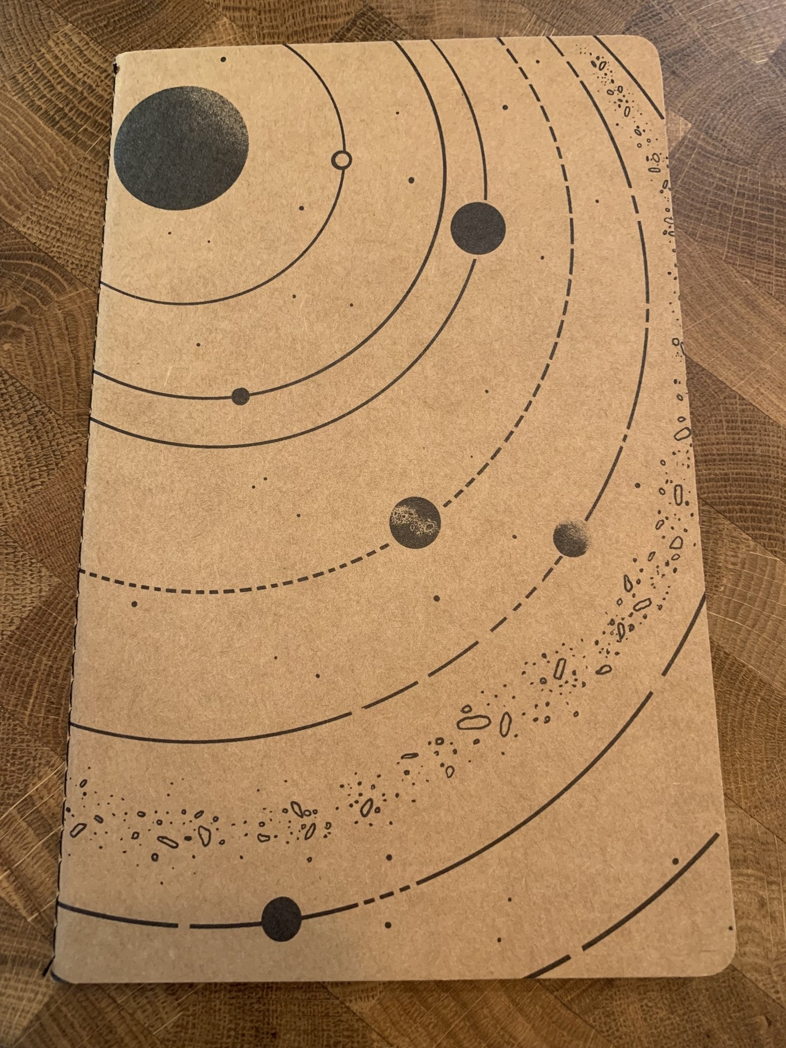 Kraft Paper Notebook - Solar System - Notebooks & Notepads