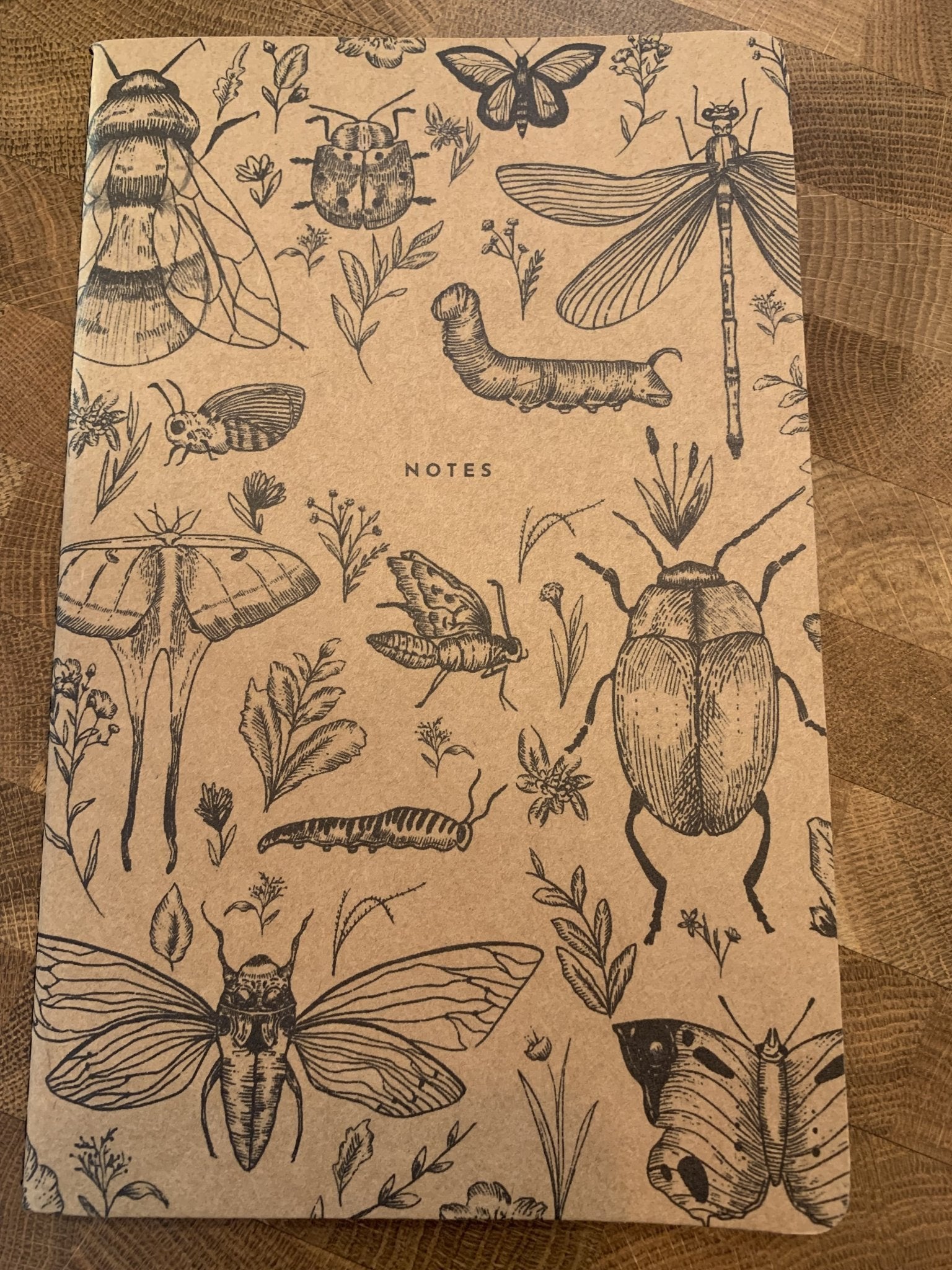 Kraft Paper Notebook - Insects - Notebooks & Notepads