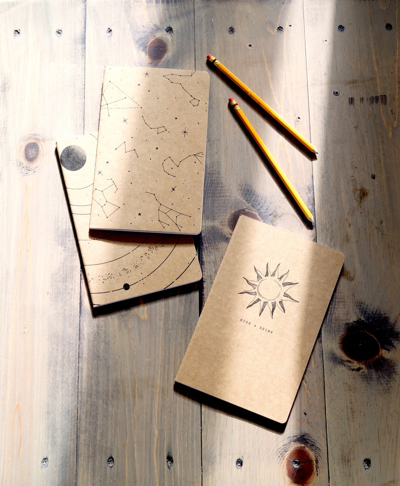 Kraft Paper Notebook - Rise & Shine - Notebooks & Notepads