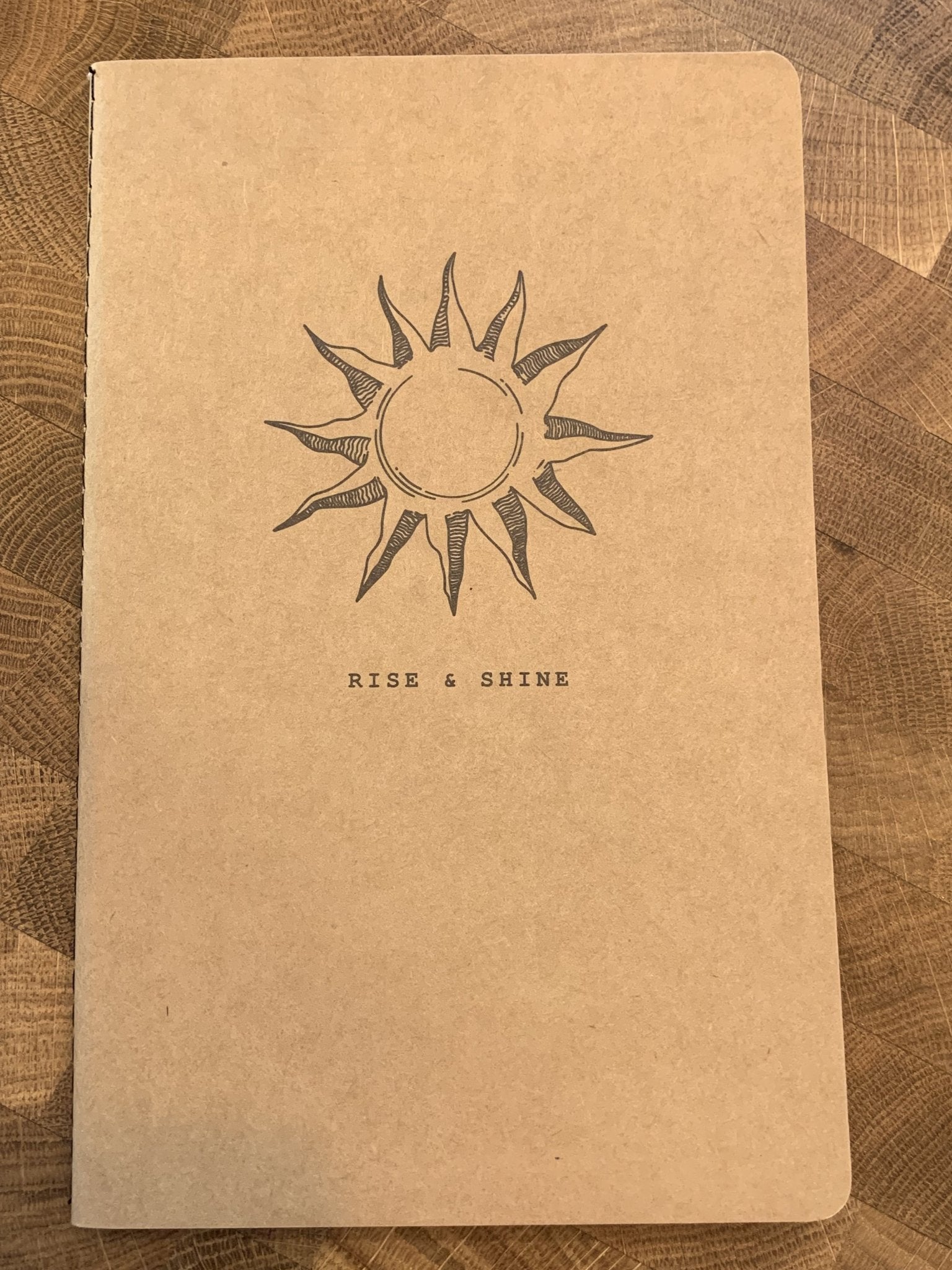 Kraft Paper Notebook - Rise & Shine - Notebooks & Notepads