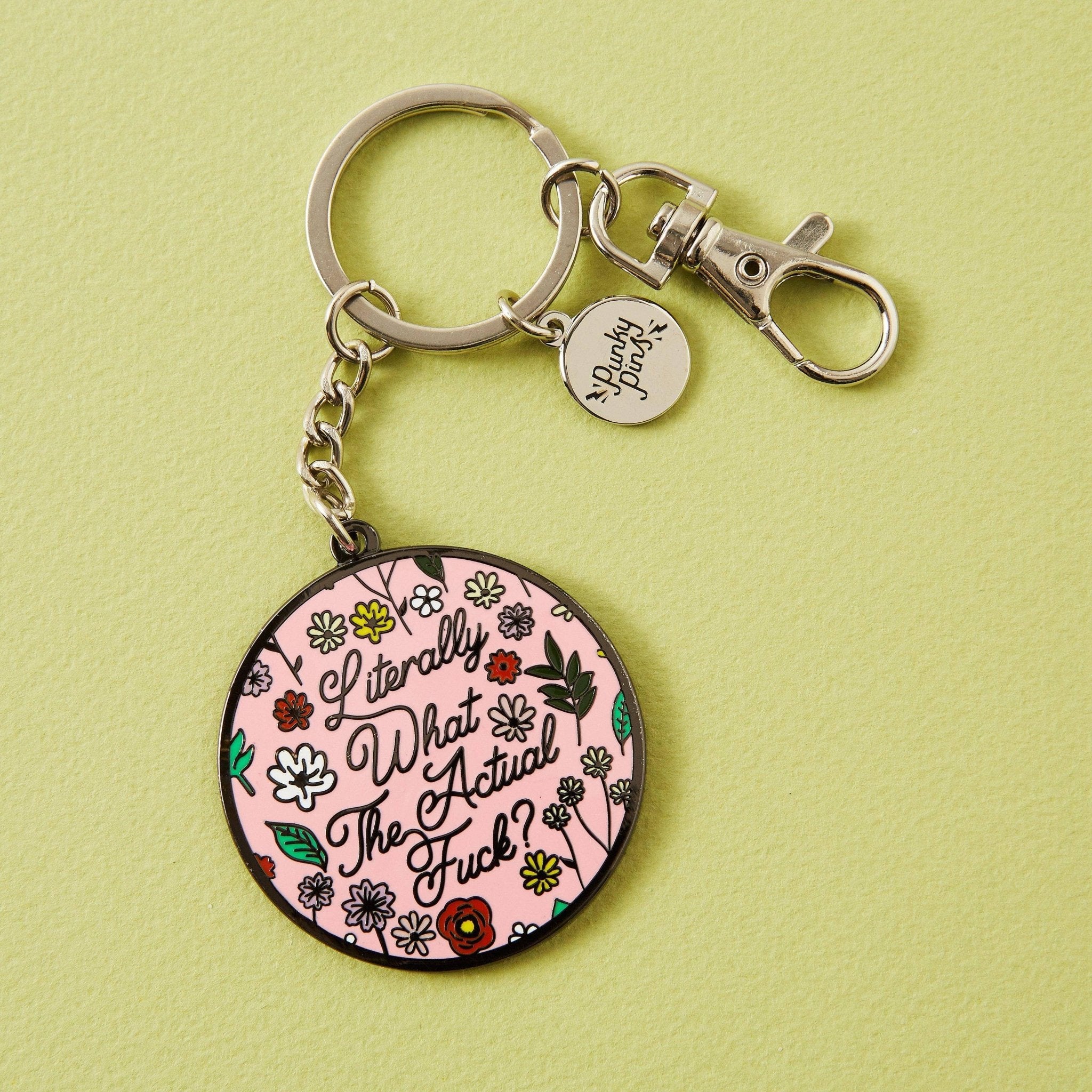 Literally What the Actual Fuck? Enamel Keyring - Keychain