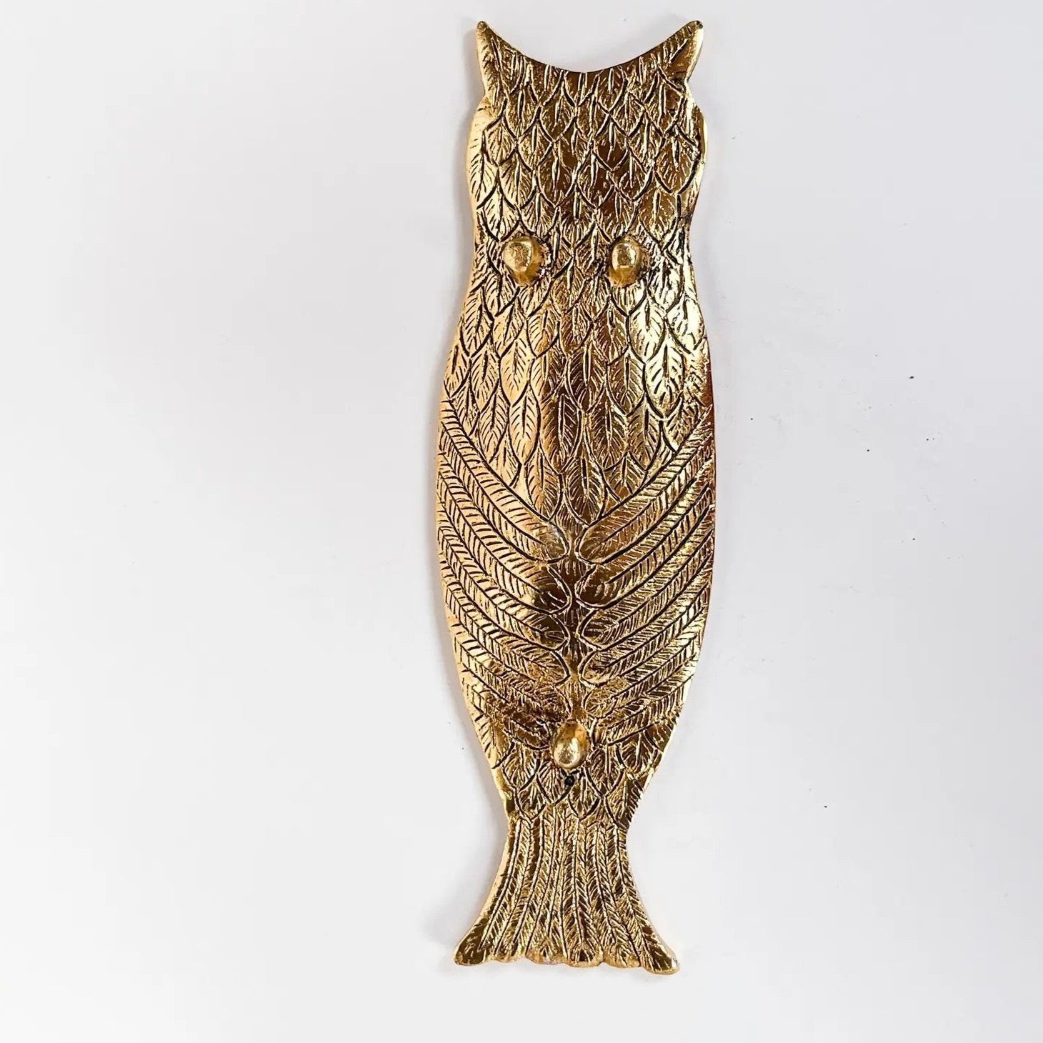 Long Owl Incense Holder (Gold) - Incense Holders