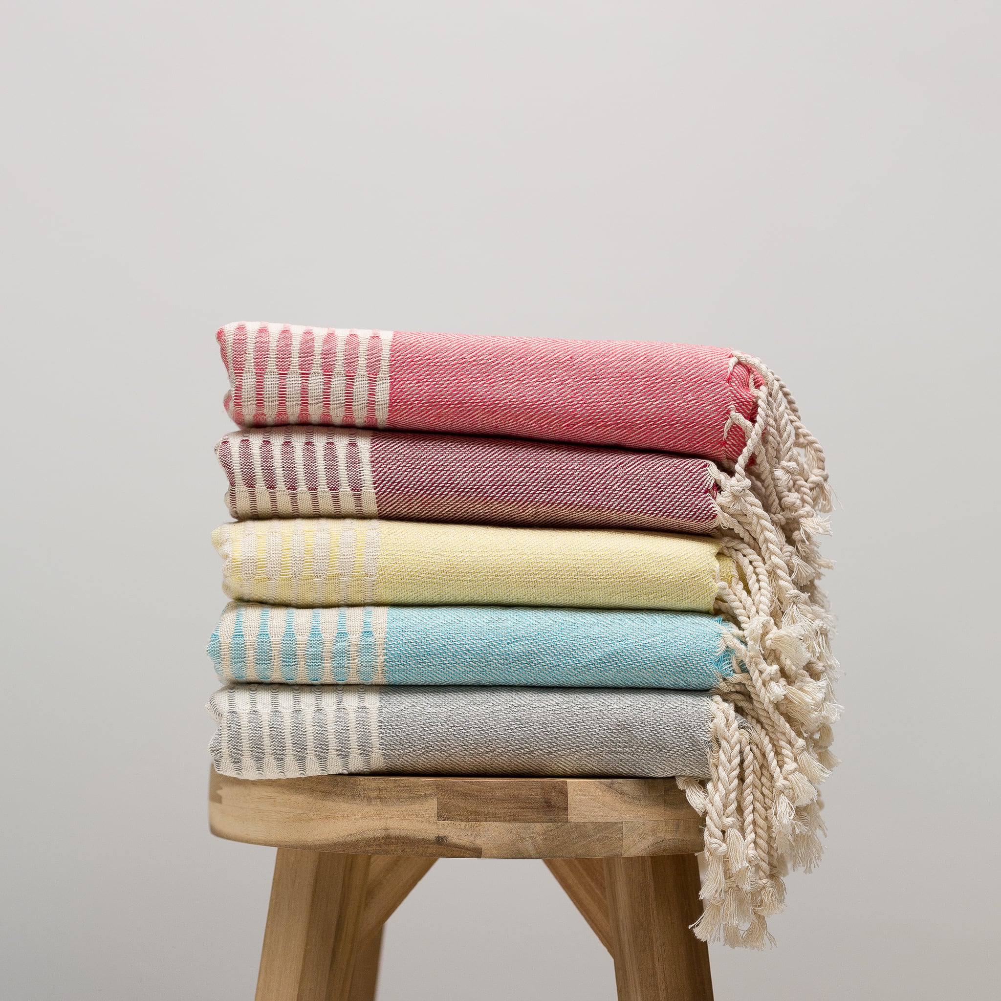 Mae Turkish Towel - Coral - Turkish Towel