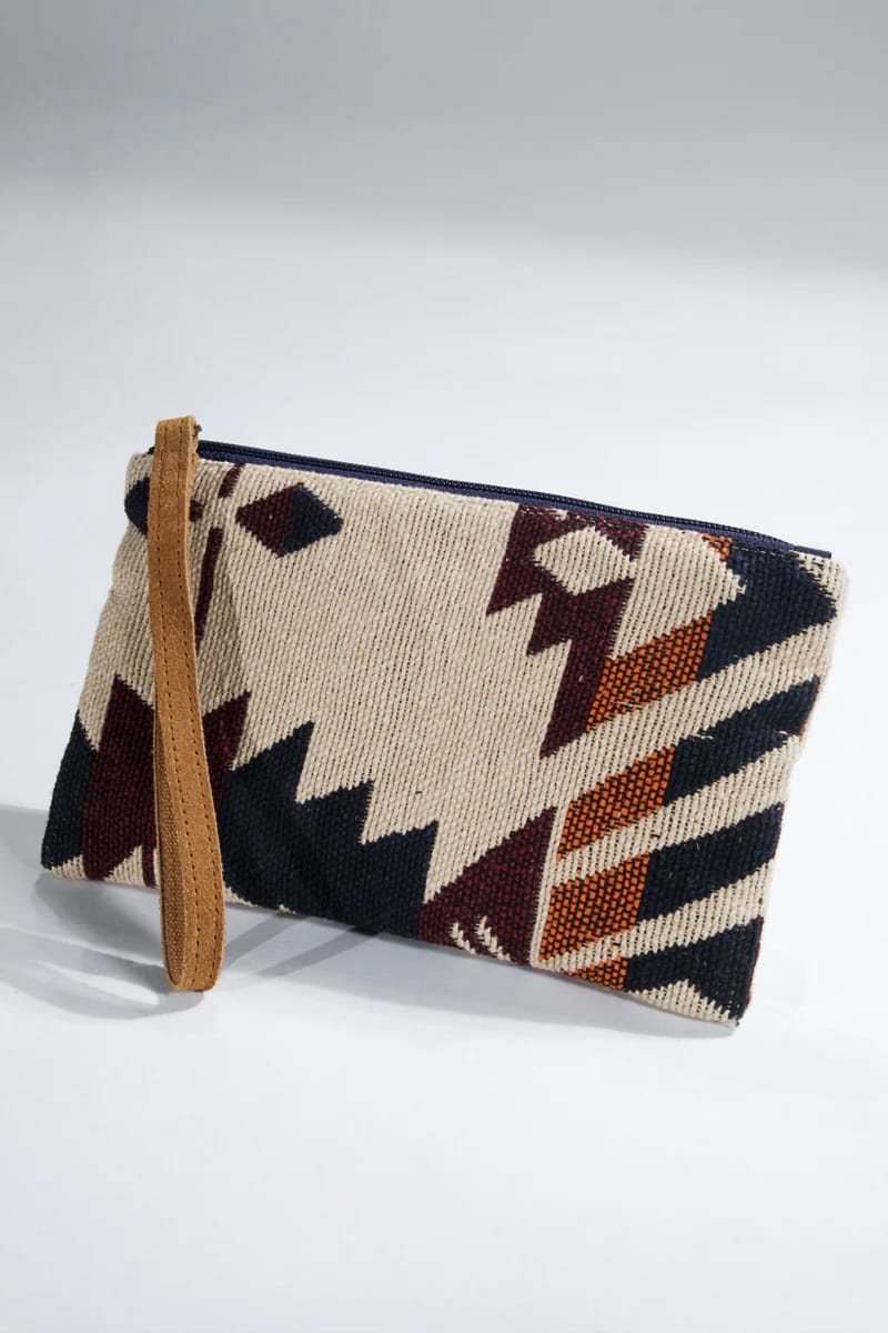 Marron Handmade Clutch - Clutch