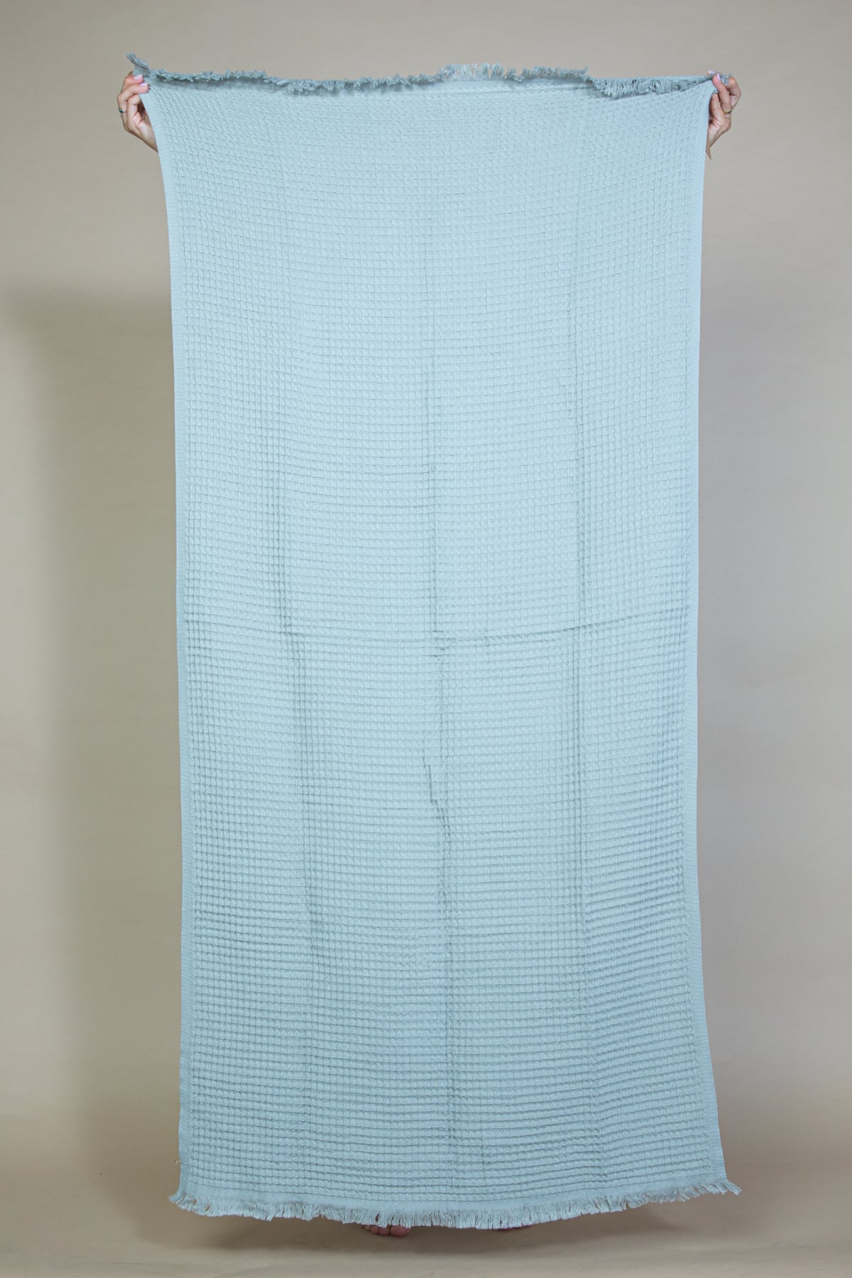Midas Waffle Towel - Pearl Grey - Waffle Towel