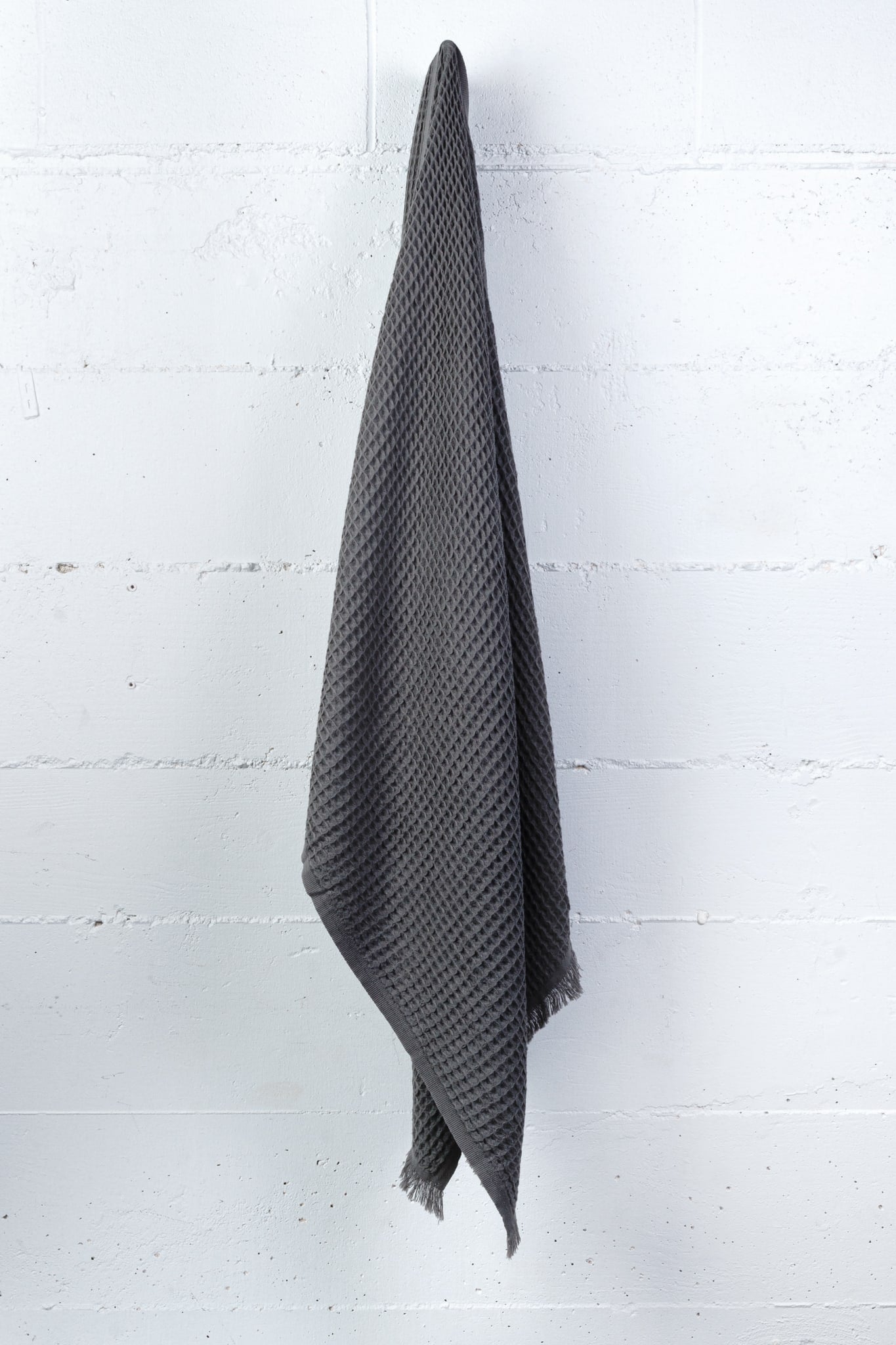 Midas Waffle Towel - Charcoal Grey - Waffle Towel