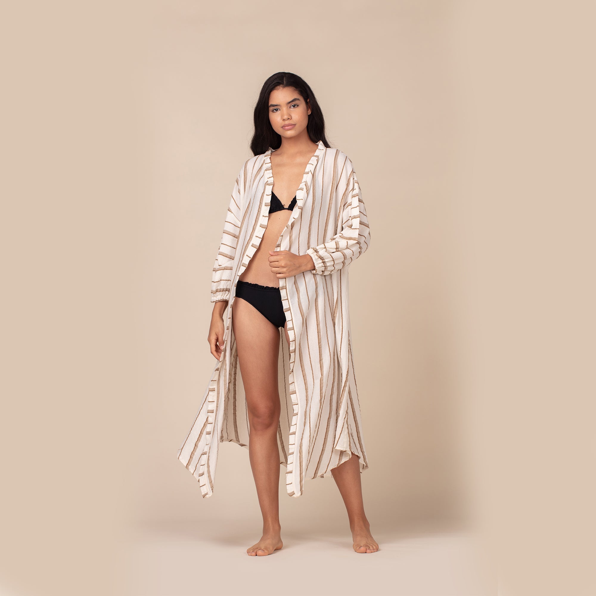 Mila Kaftan - Beige - Casual Kimonos