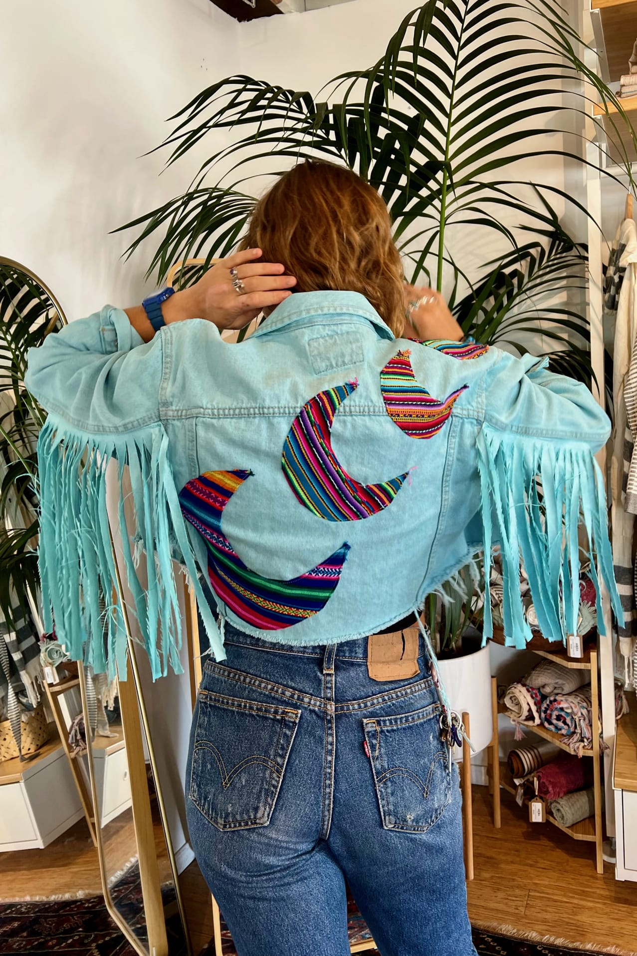 Moons Jean Fringed Cropped Jacket - Coats & Jackets