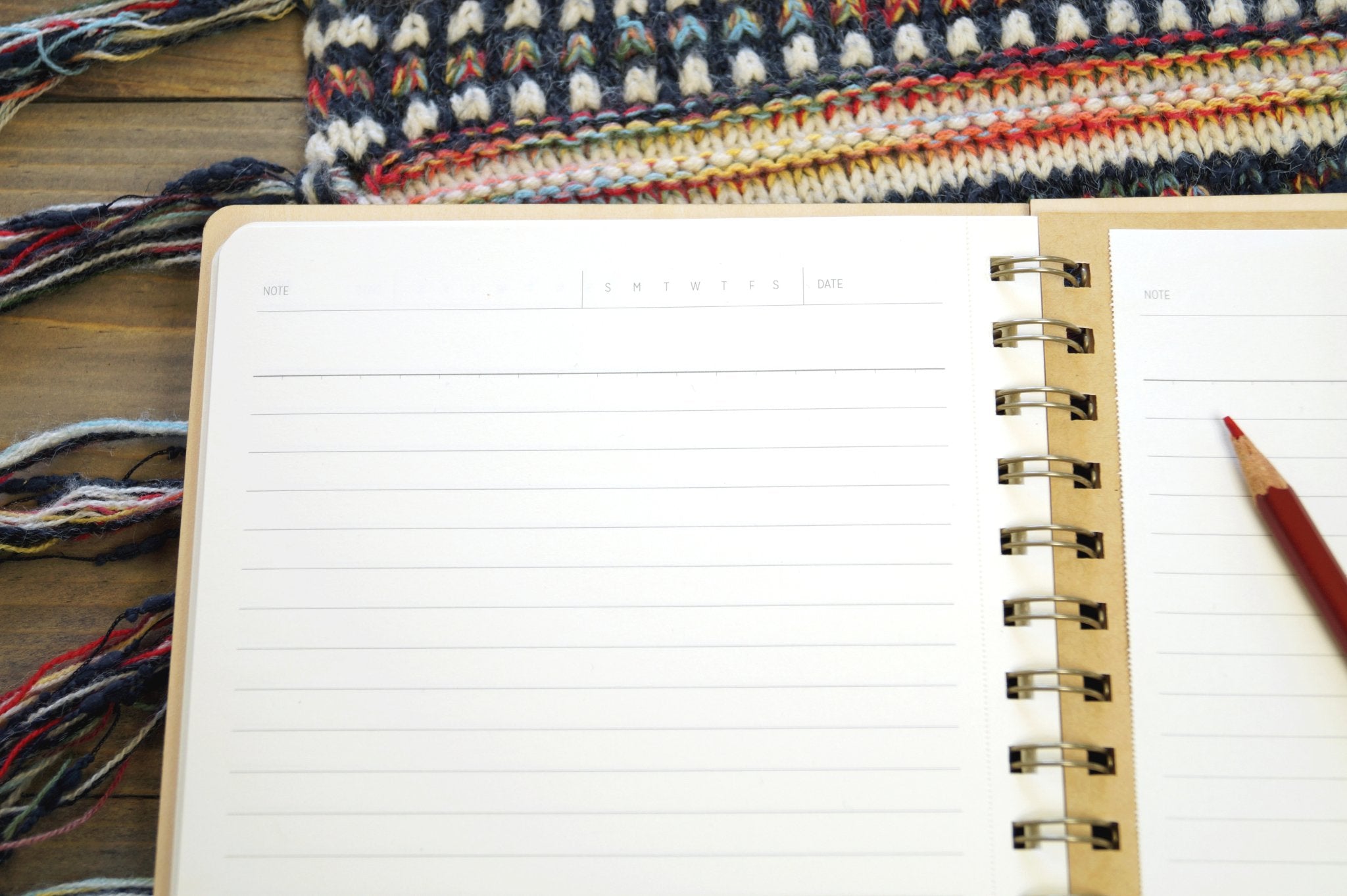Mountain Sunrise Wood Spiral Notebook - Notebooks & Notepads