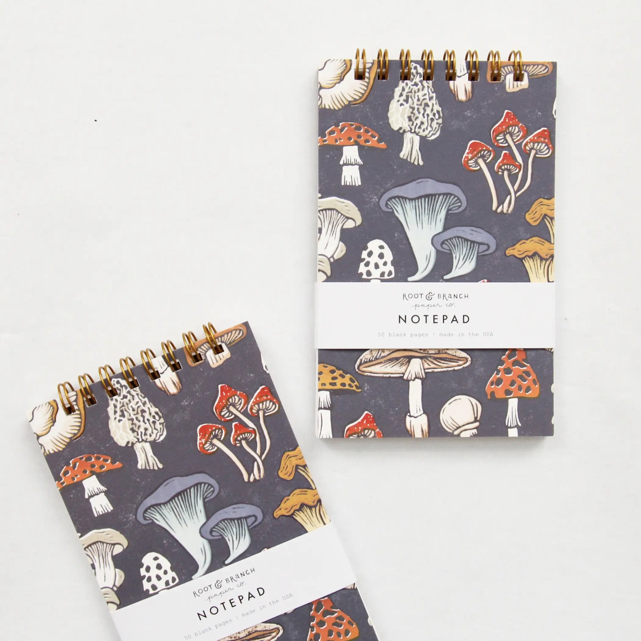 Mushroom + Fungi Mini Spiral Notepad - Notebooks & Notepads