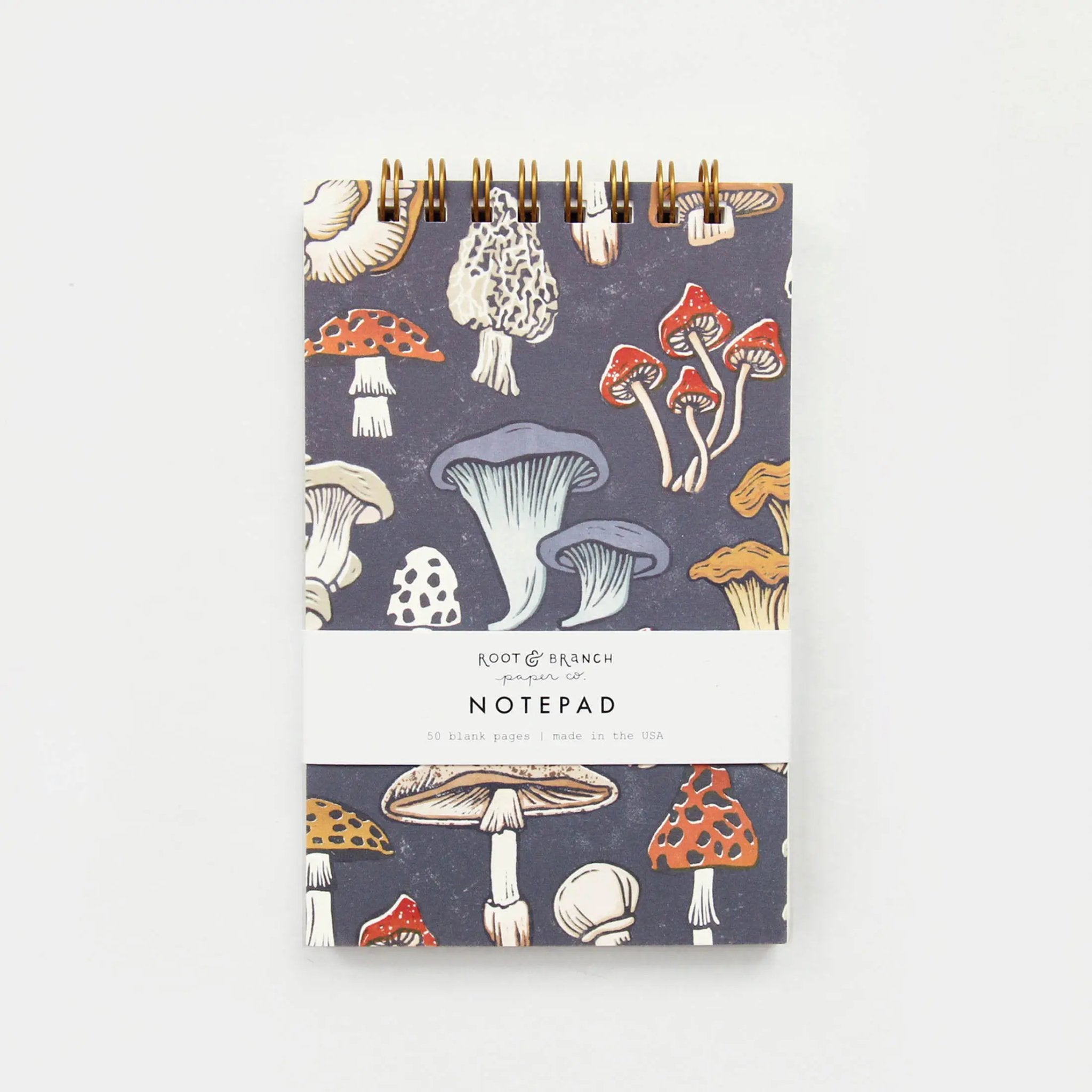 Mushroom + Fungi Mini Spiral Notepad - Notebooks & Notepads