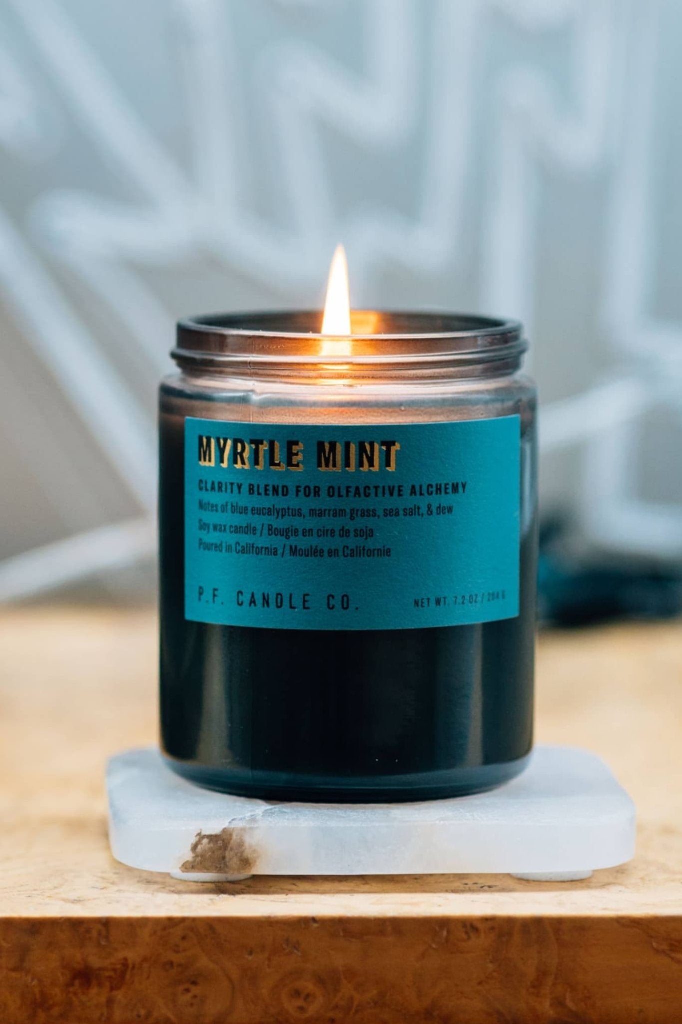 Myrtle Mint Soy Candle (Clarity & Focus) - Candle