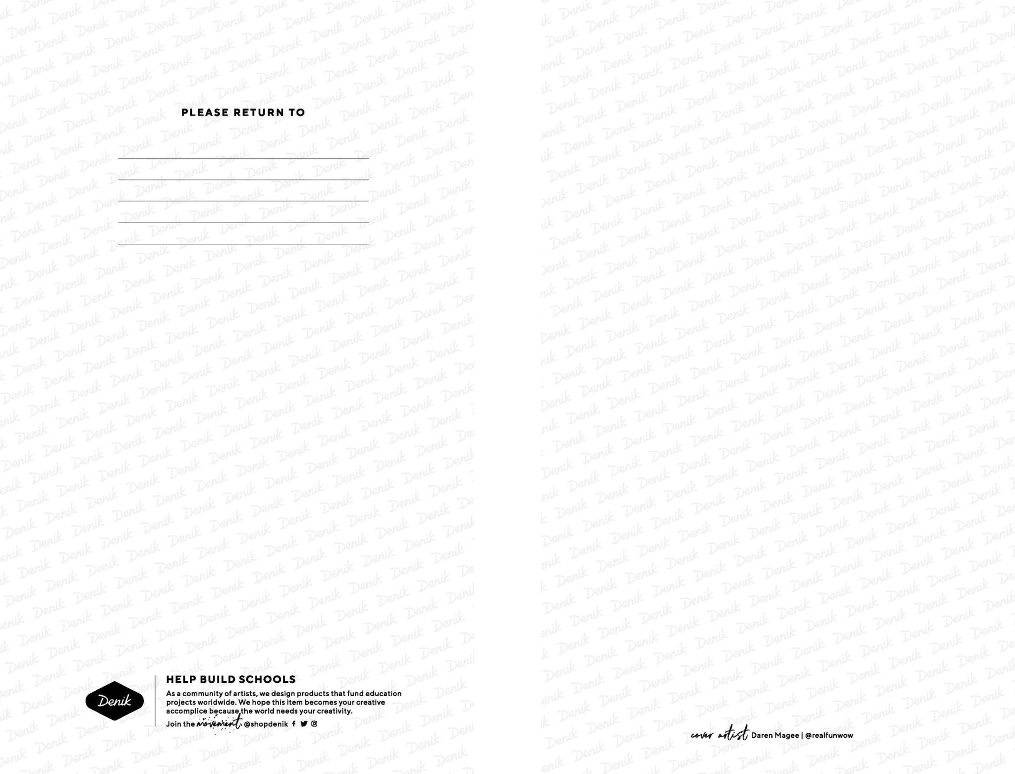 Navy Mushroom Notebook - Notebooks & Notepads