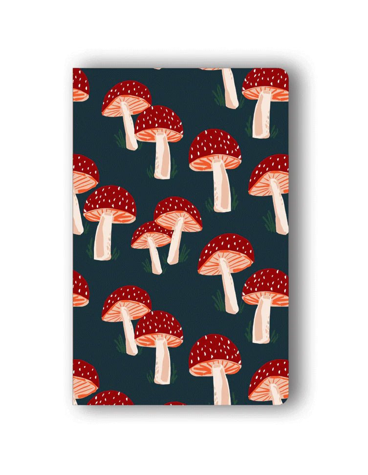 Navy Mushroom Notebook - Notebooks & Notepads