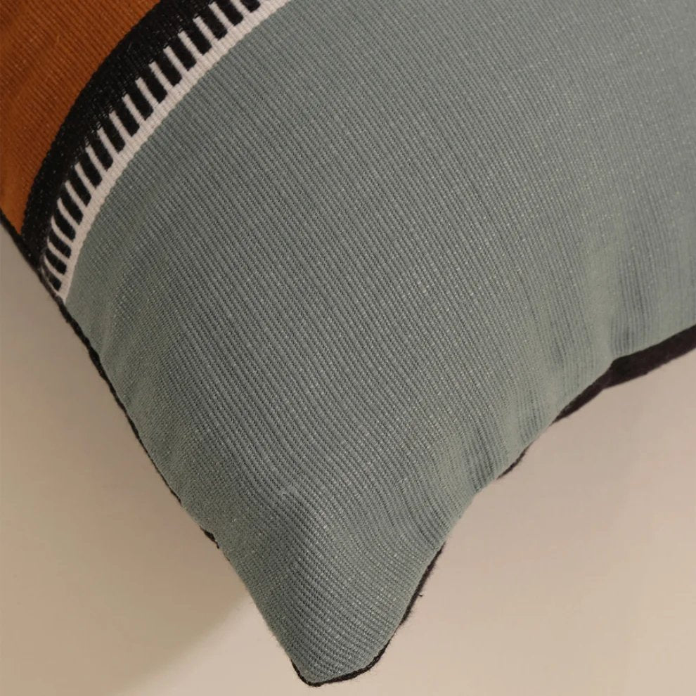 Nova Pillow Case - Sage/Tobacco - Pillows