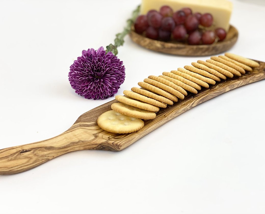 Olive Wood Cracker Tray - Serving Trays