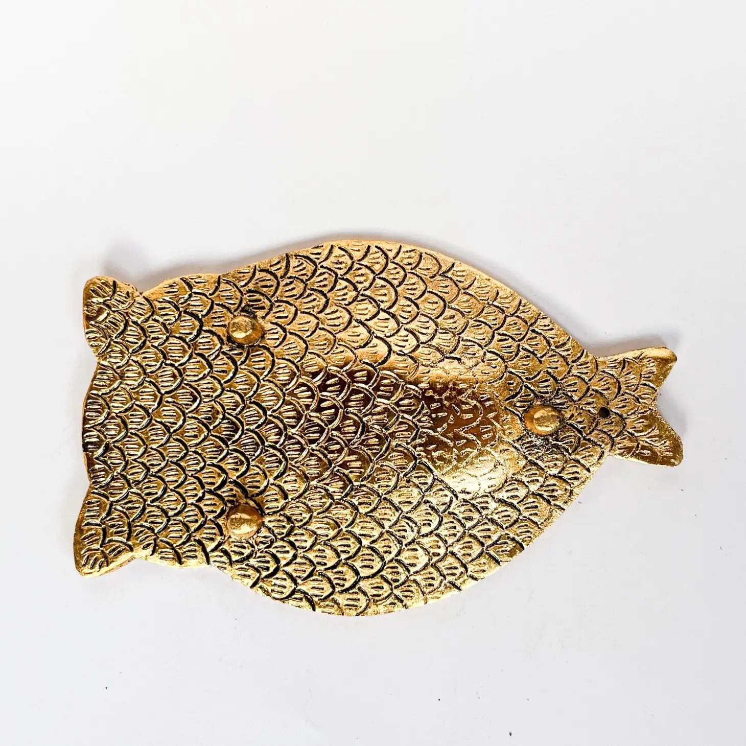 Owl Incense Holder (Gold with Green Eyes) - Incense Holders