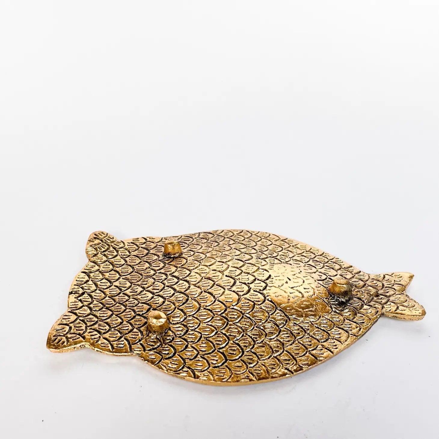 Owl Incense Holder (Gold with Red Eyes) - Incense Holders