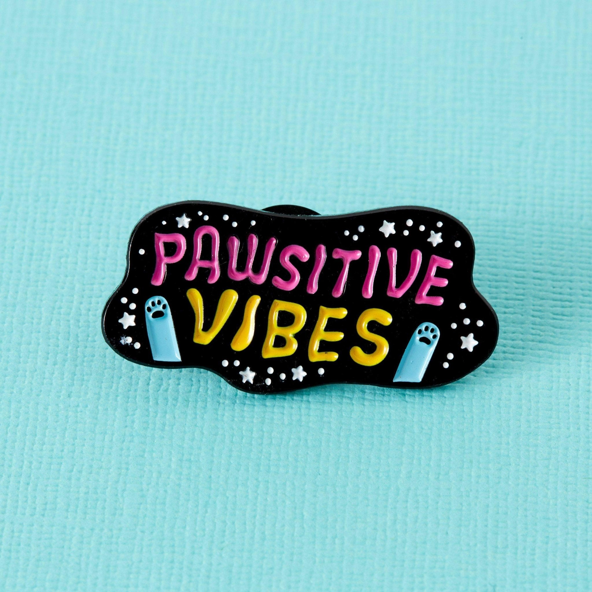 Pawsitive Vibes Soft Enamel Pin - Pin