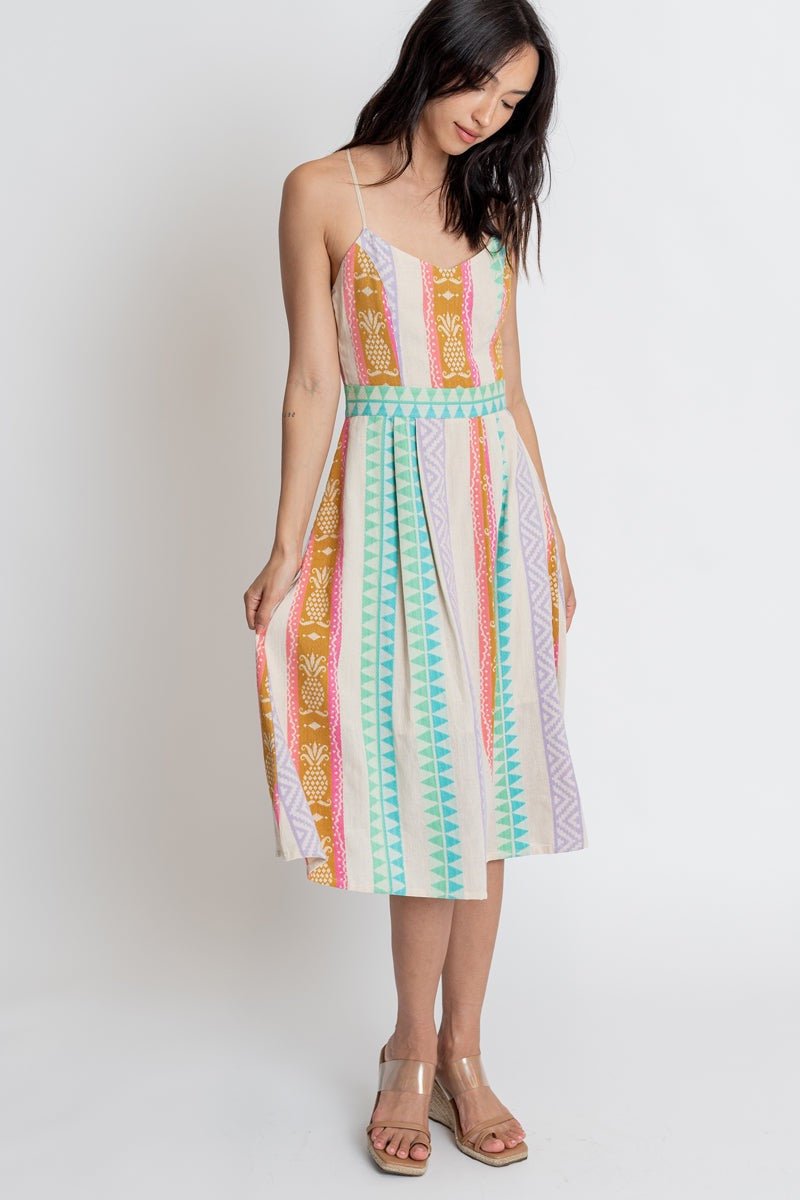 Pineapple Midi Dress - Small - Dresses