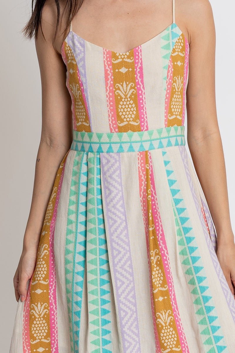 Pineapple Midi Dress - Small - Dresses