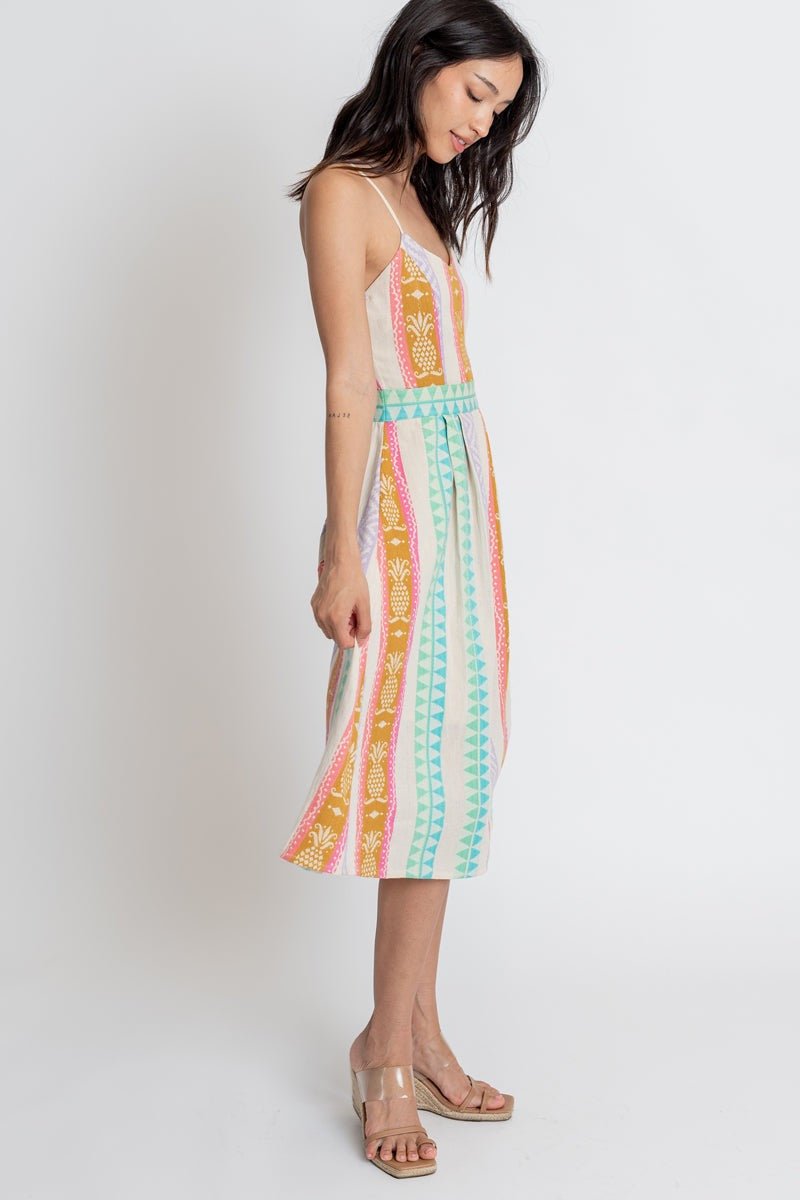 Pineapple Midi Dress - Small - Dresses