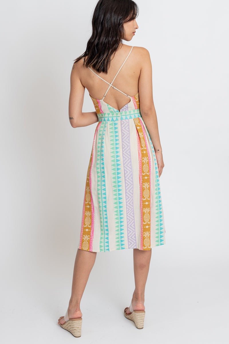 Pineapple Midi Dress - Small - Dresses