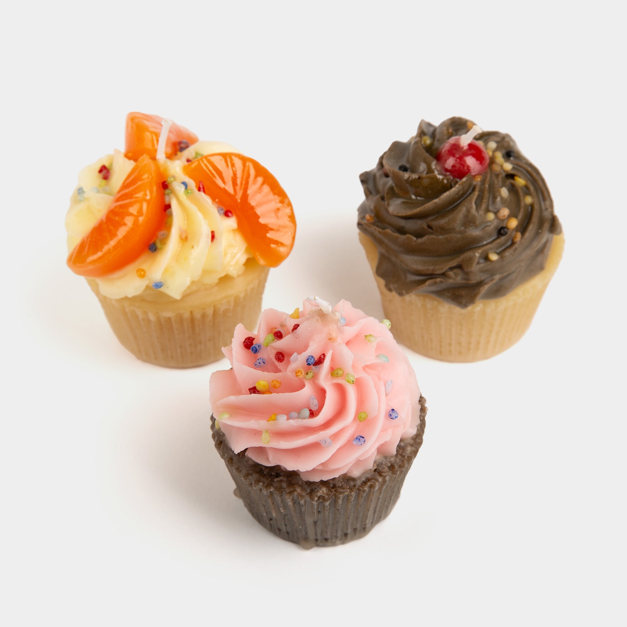 Pink Cupcake Candle with Sprinkles - Candle