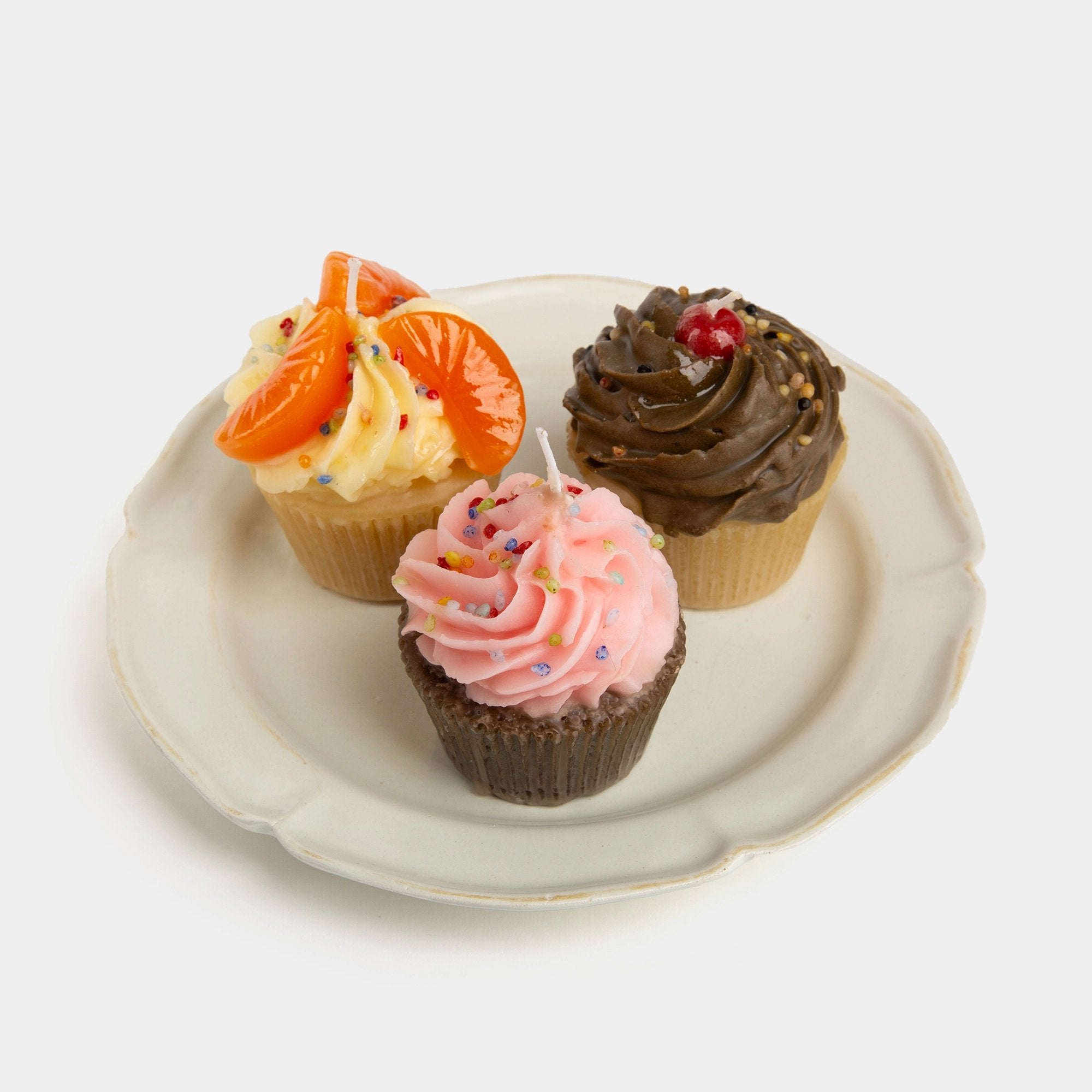 Pink Cupcake Candle with Sprinkles - Candle