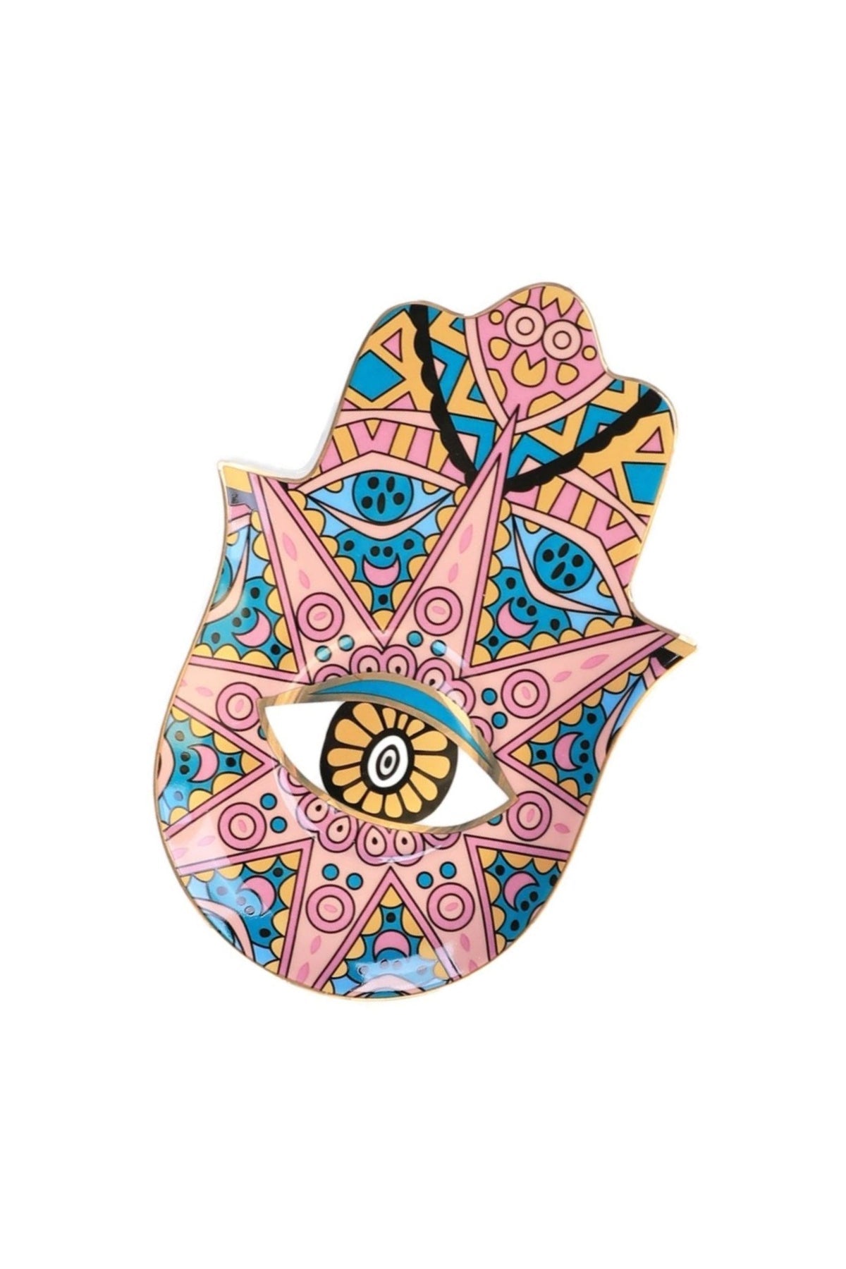 Pink Hamsa Trinket Dish - Jewelry Holder