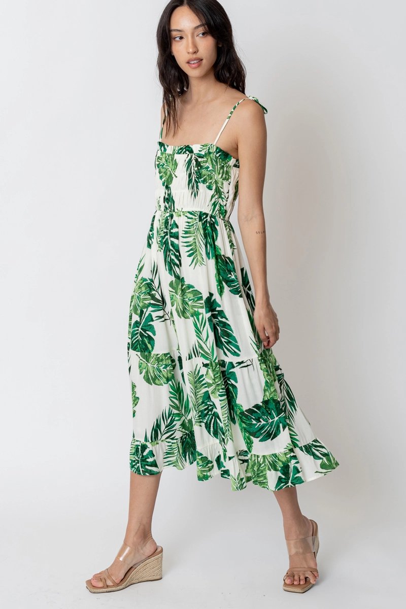 Sleeveless Smocked Midi Dress - Small - Dresses