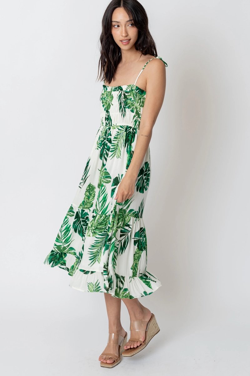 Sleeveless Smocked Midi Dress - Small - Dresses