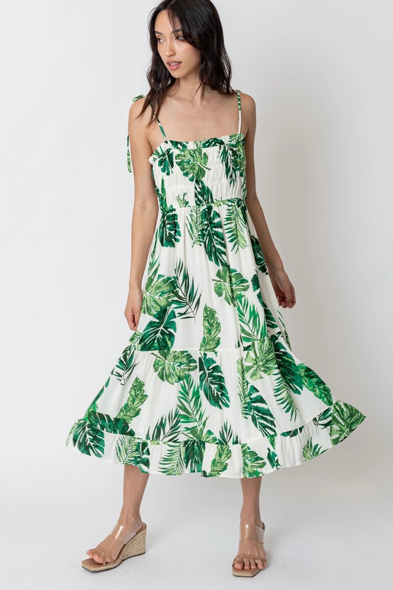 Sleeveless Smocked Midi Dress - Small - Dresses