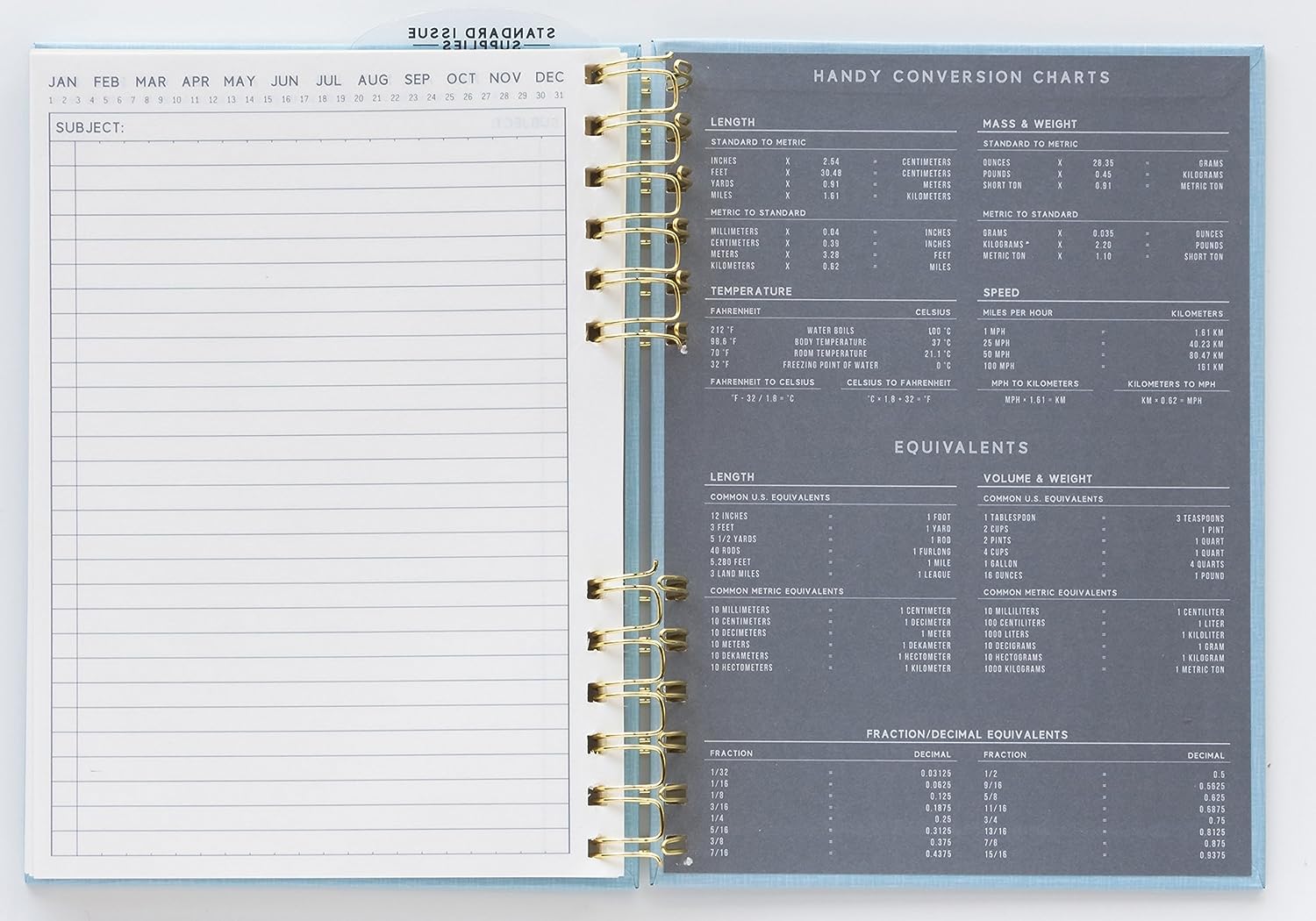 Standard Issue Weekly Planner No 12 - Notebooks & Notepads