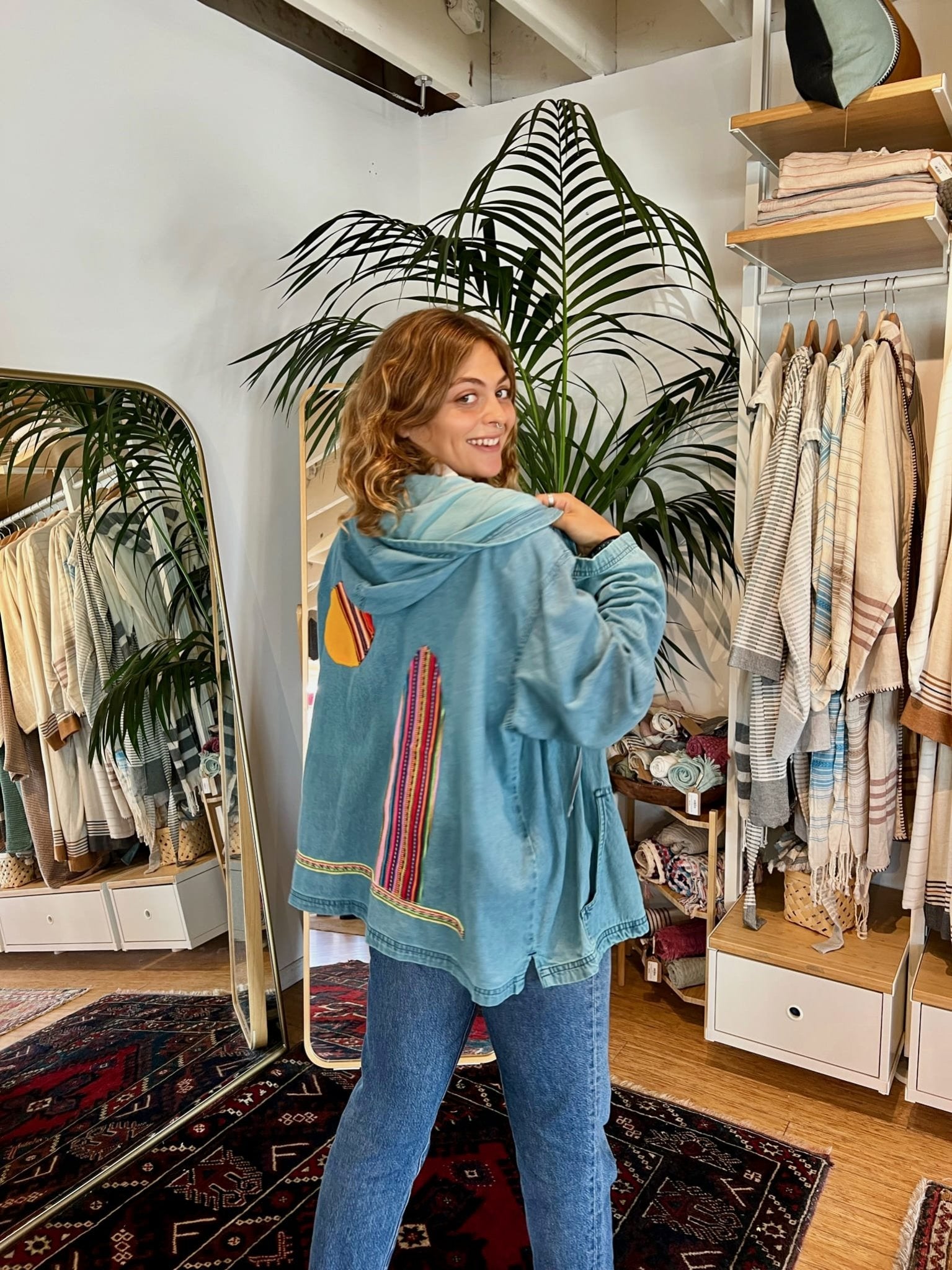 Surf & Sun Hooded Jean Shirt - Coats & Jackets