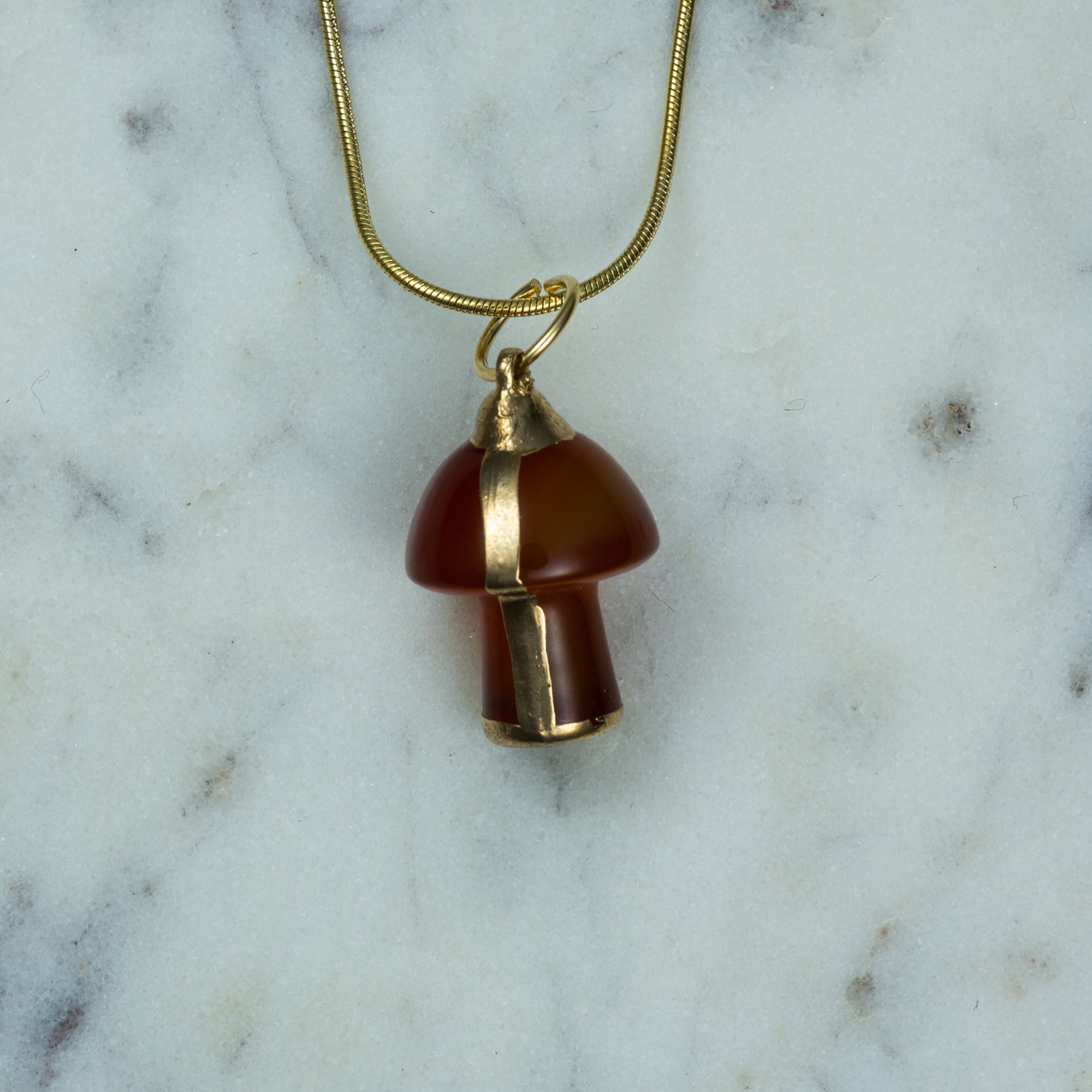 The Magical Mushroom Necklace (24k Gold Plated) - Necklaces