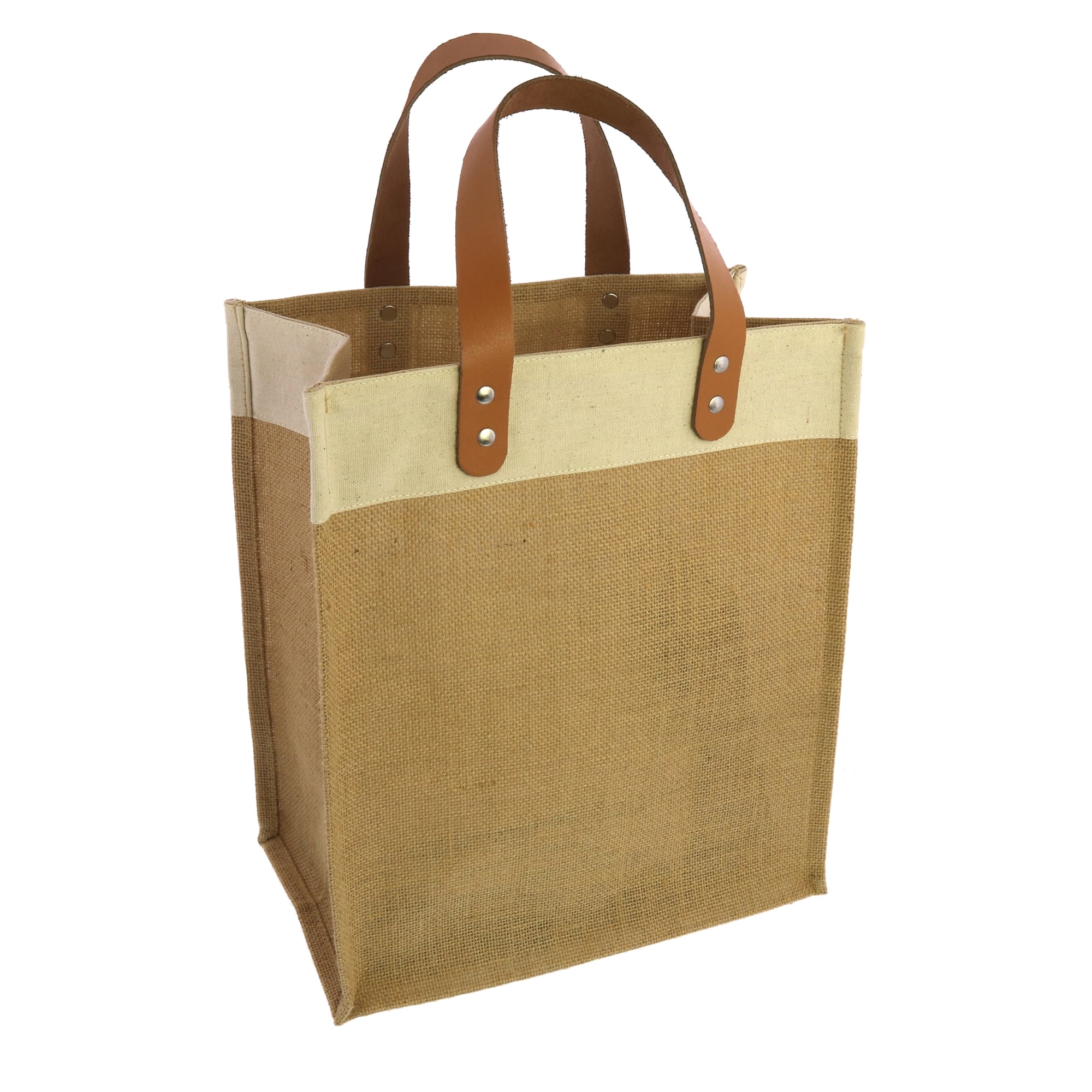 Uptown Tote with Leather Handles - Tote Bag