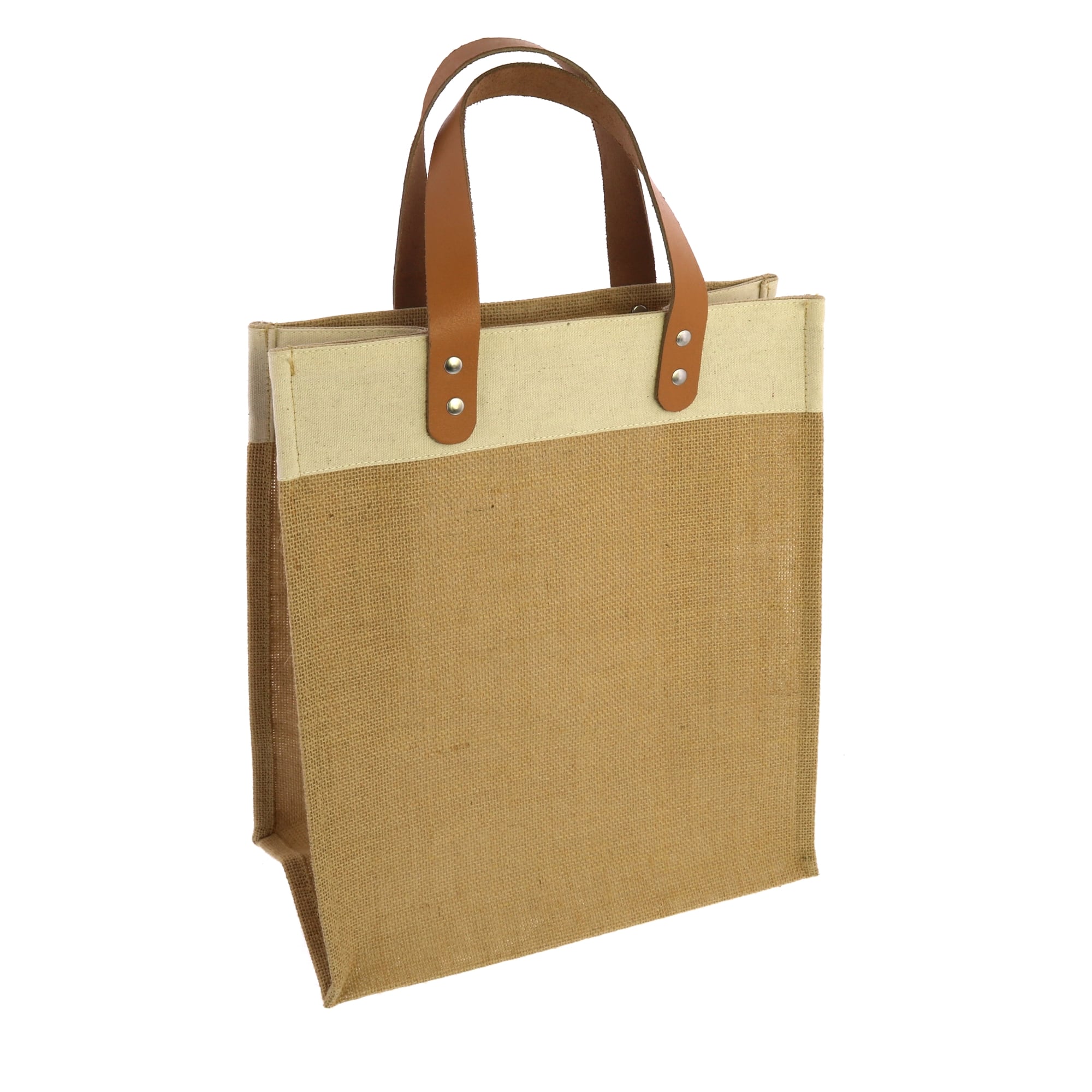 Uptown Tote with Leather Handles - Tote Bag