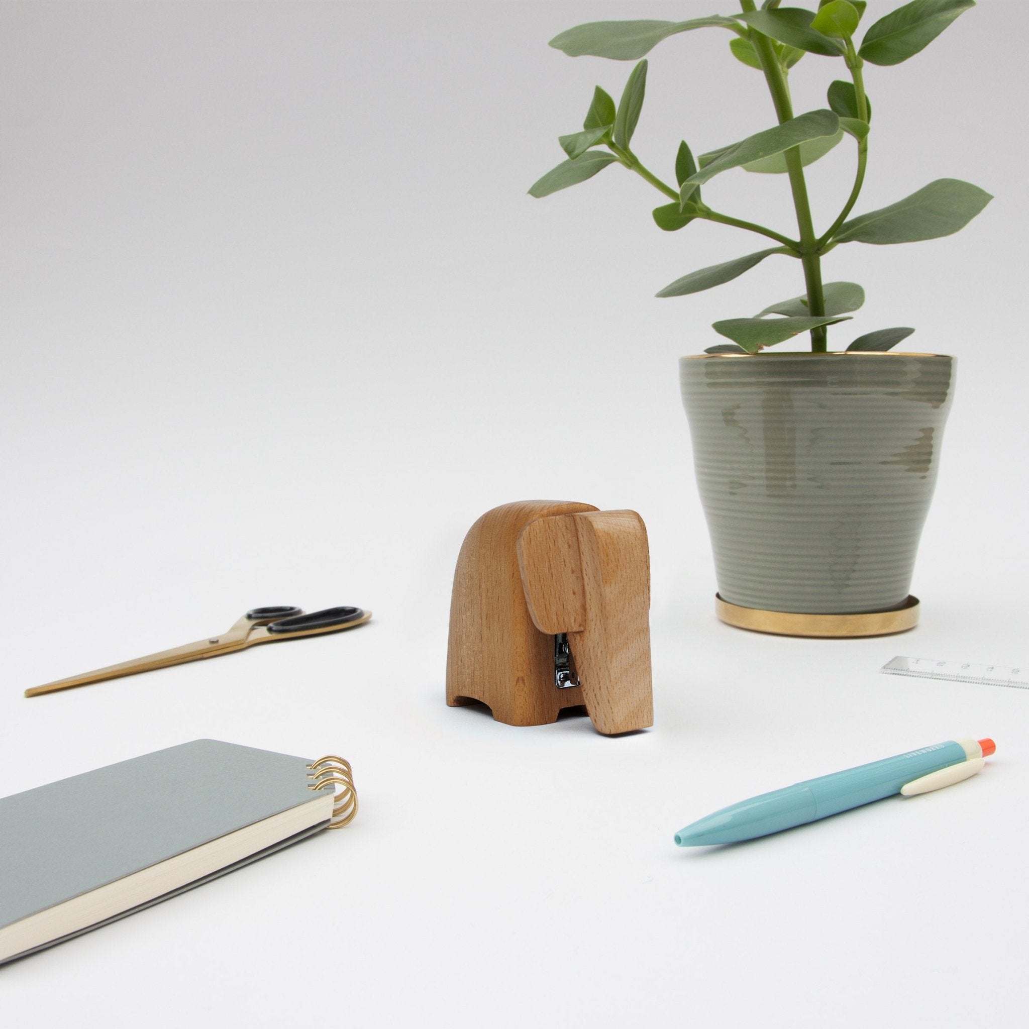 Wooden Elephant Staplers - Baby - Stapler