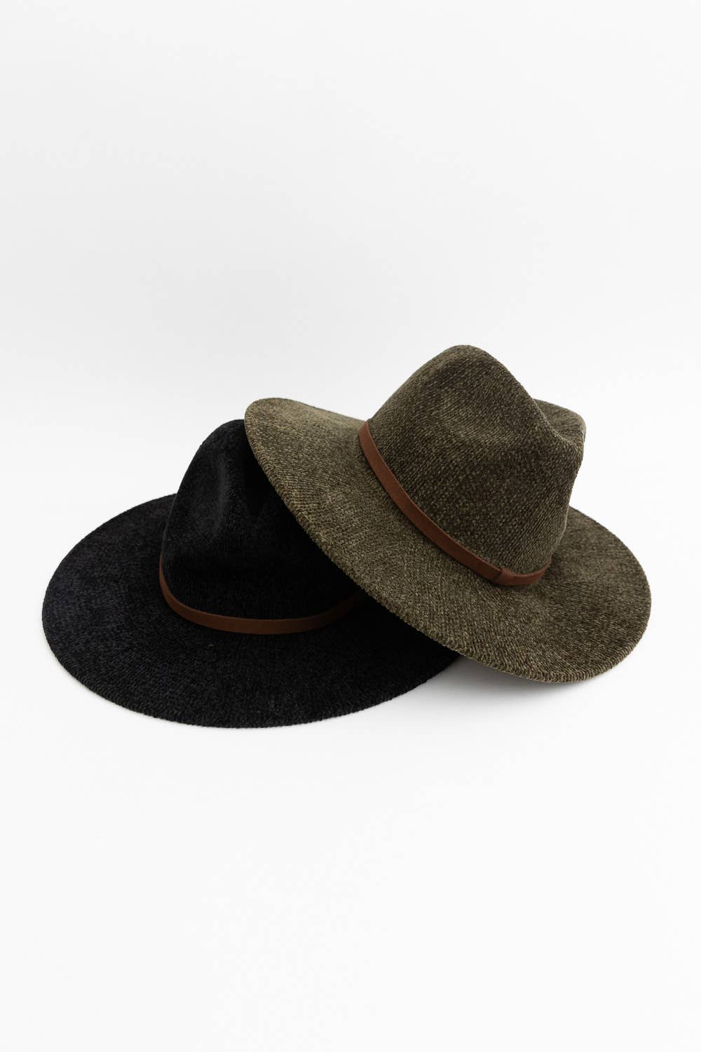 Corduroy Fedora Hat (Olive) - Hat